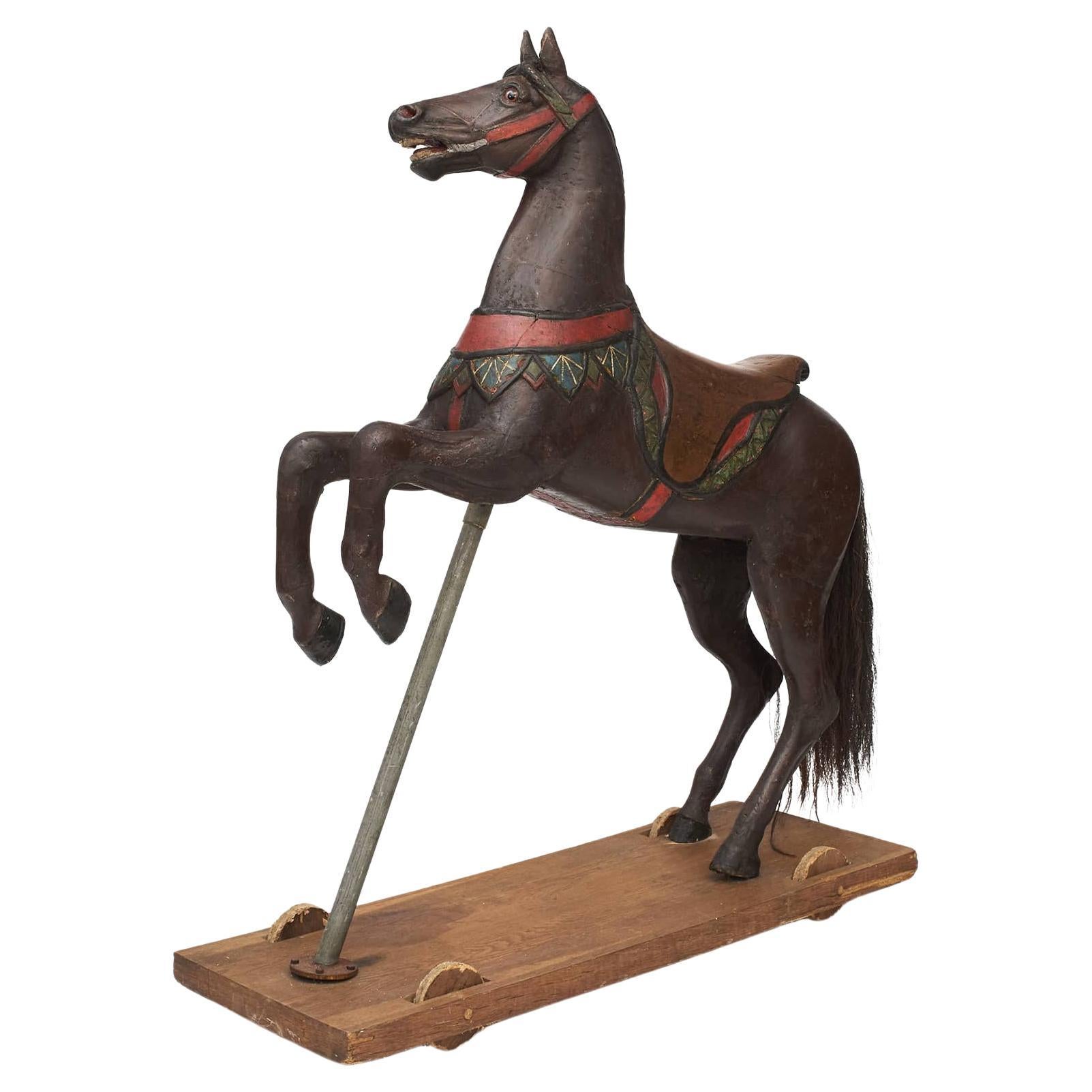 Wooden "Tivoli" Carousel Horse, 1840-1850 For Sale at 1stDibs