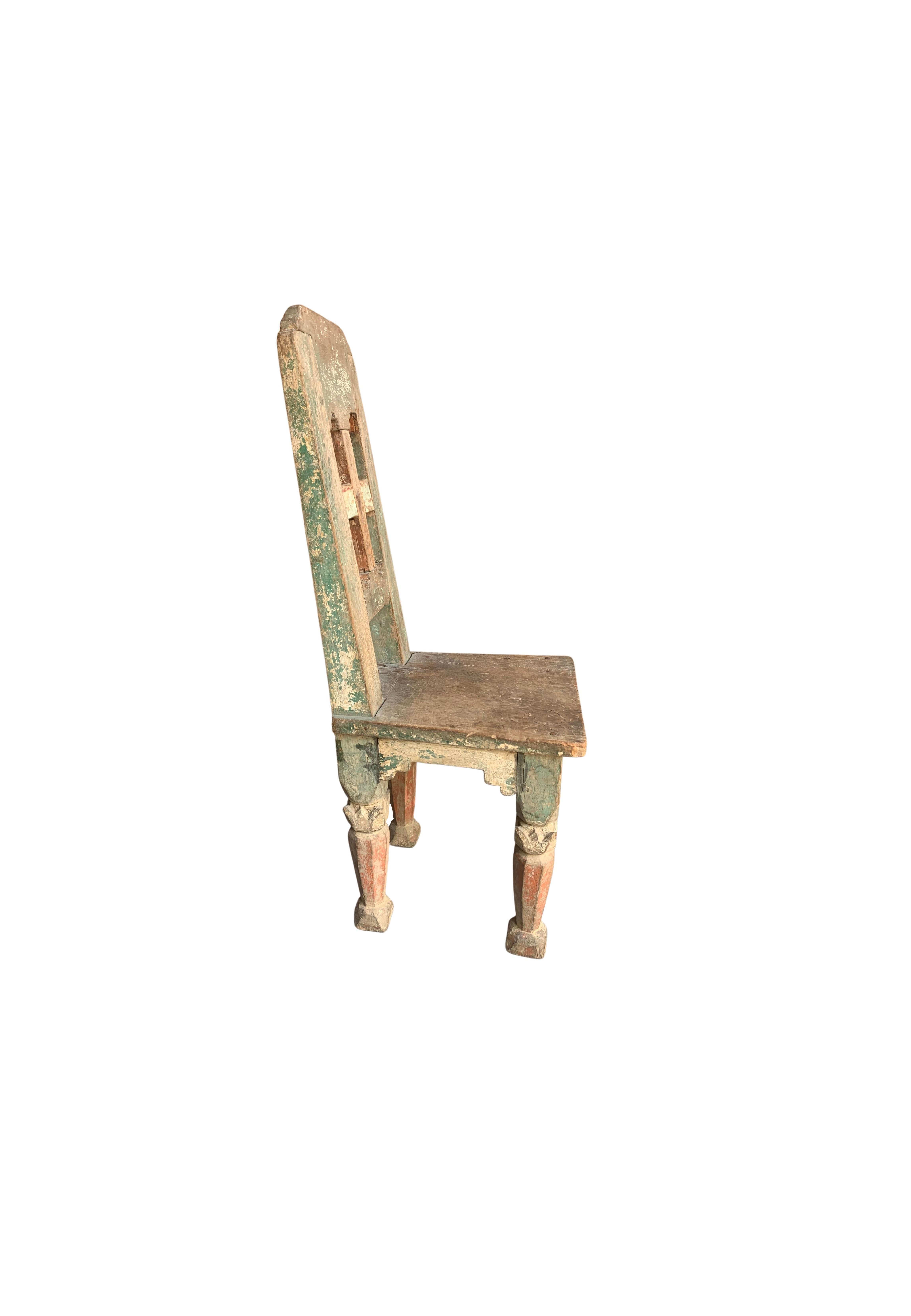 Mini-Stuhl aus Tabakplantagenholz, Java, Indonesien, um 1900 (Niederländisch Kolonial) im Angebot
