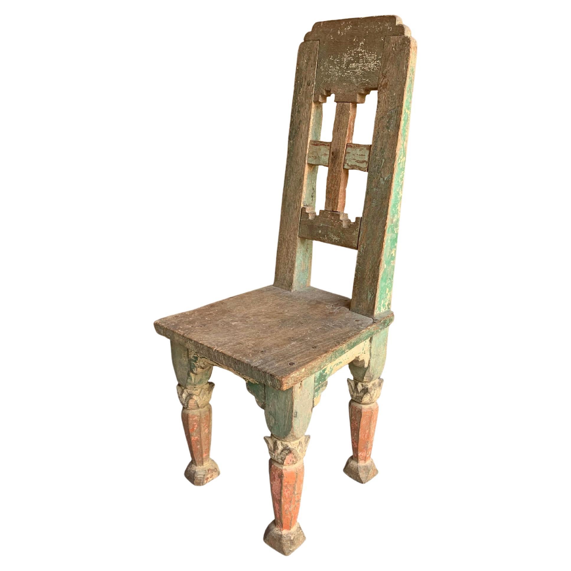 Wooden Tobacco Plantation Mini Chair, Java, Indonesia, c. 1900 For Sale