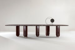 Wooden Top and Modular Legs Talento Rectangular Table by Laurameroni