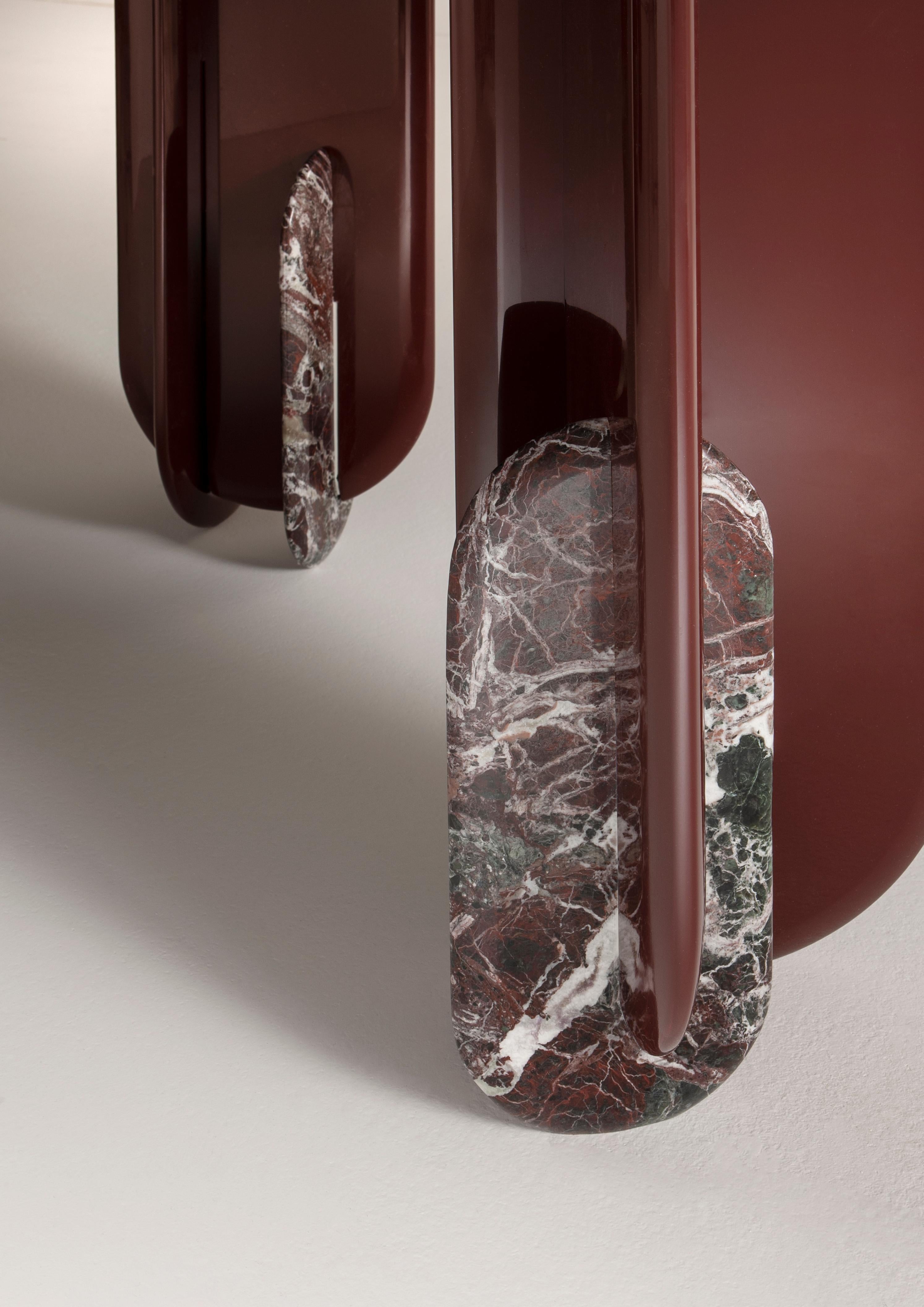 Tapa de madera y patas modulares Mesa redonda Talento by Laurameroni en venta 3