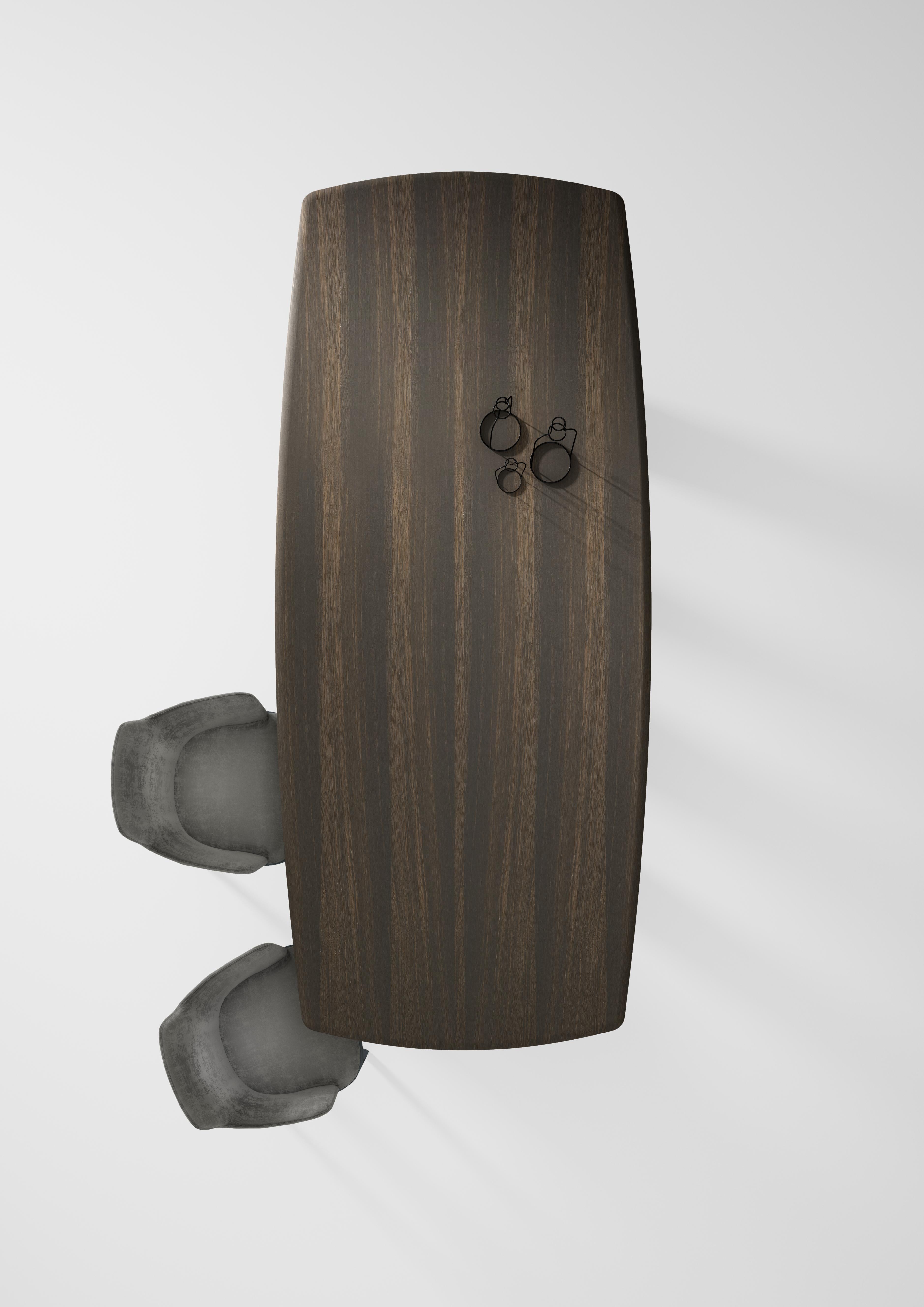 Tapa de madera y patas modulares Mesa redonda Talento by Laurameroni en venta 5