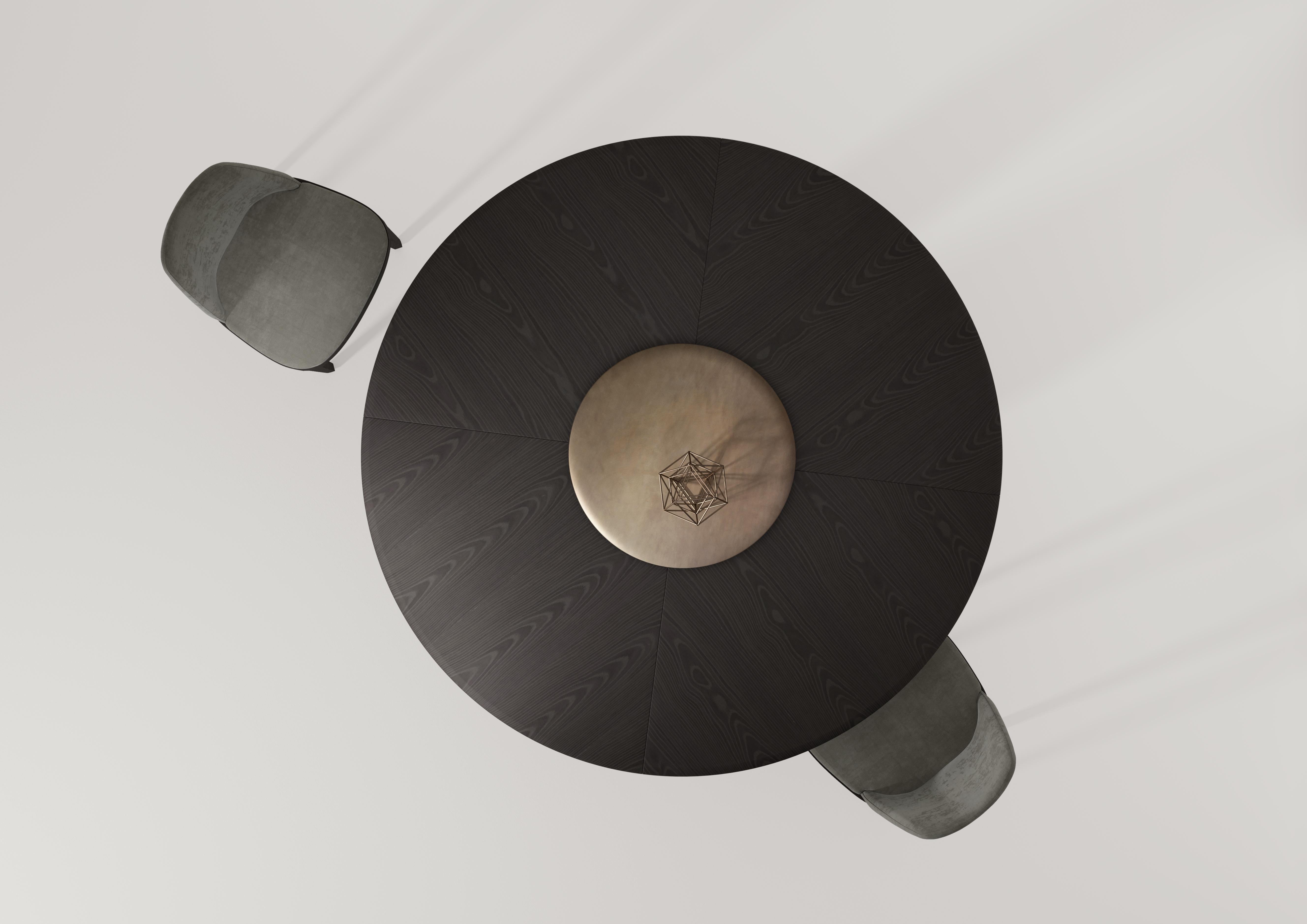 Tapa de madera y patas modulares Mesa redonda Talento by Laurameroni en Nuevo estado para la venta en Geneve, CH