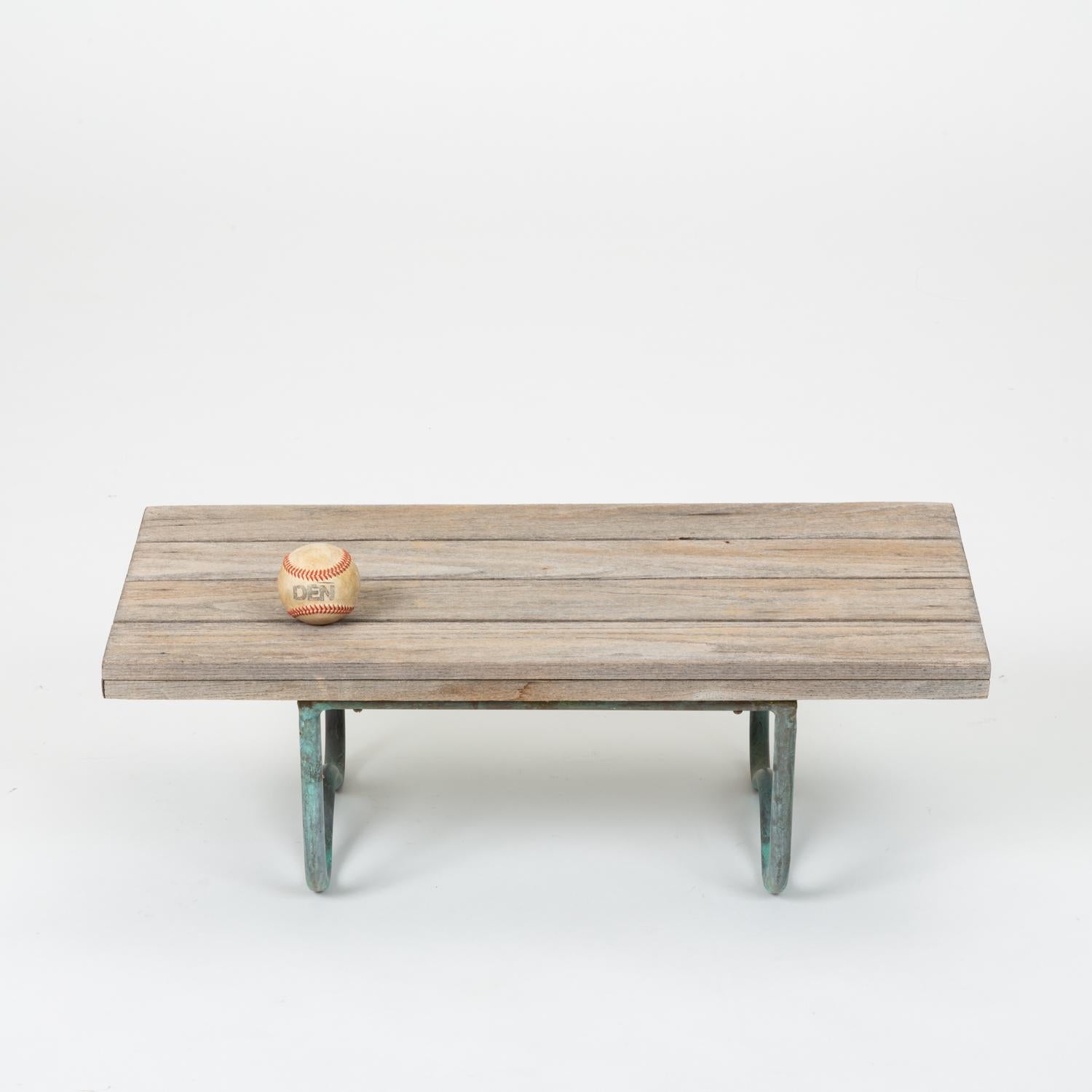 Bronze Wooden Top Side Tables by Walter Lamb for Brown Jordan