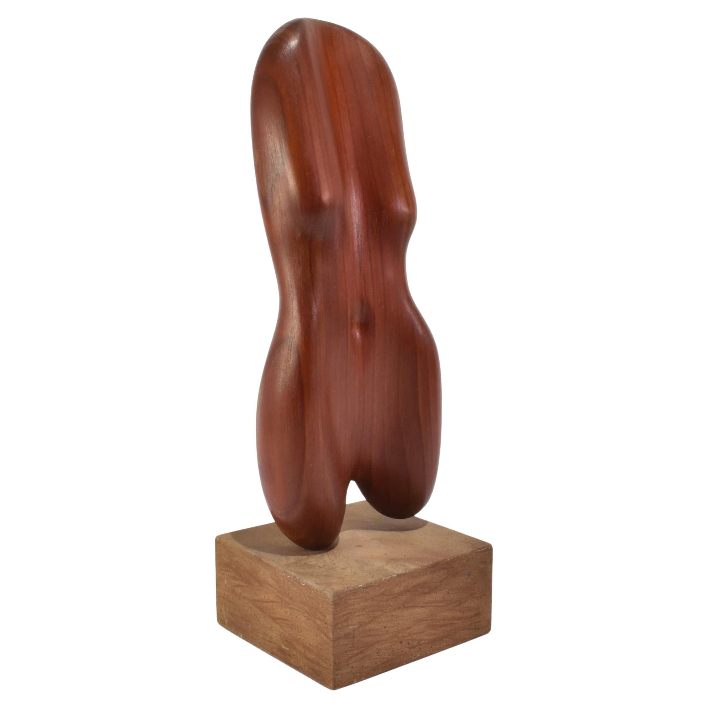 Wooden Torso Sculpture