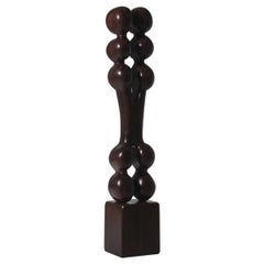 Wooden Totem Sculpture by R. van‘t Zelfde, 1970s