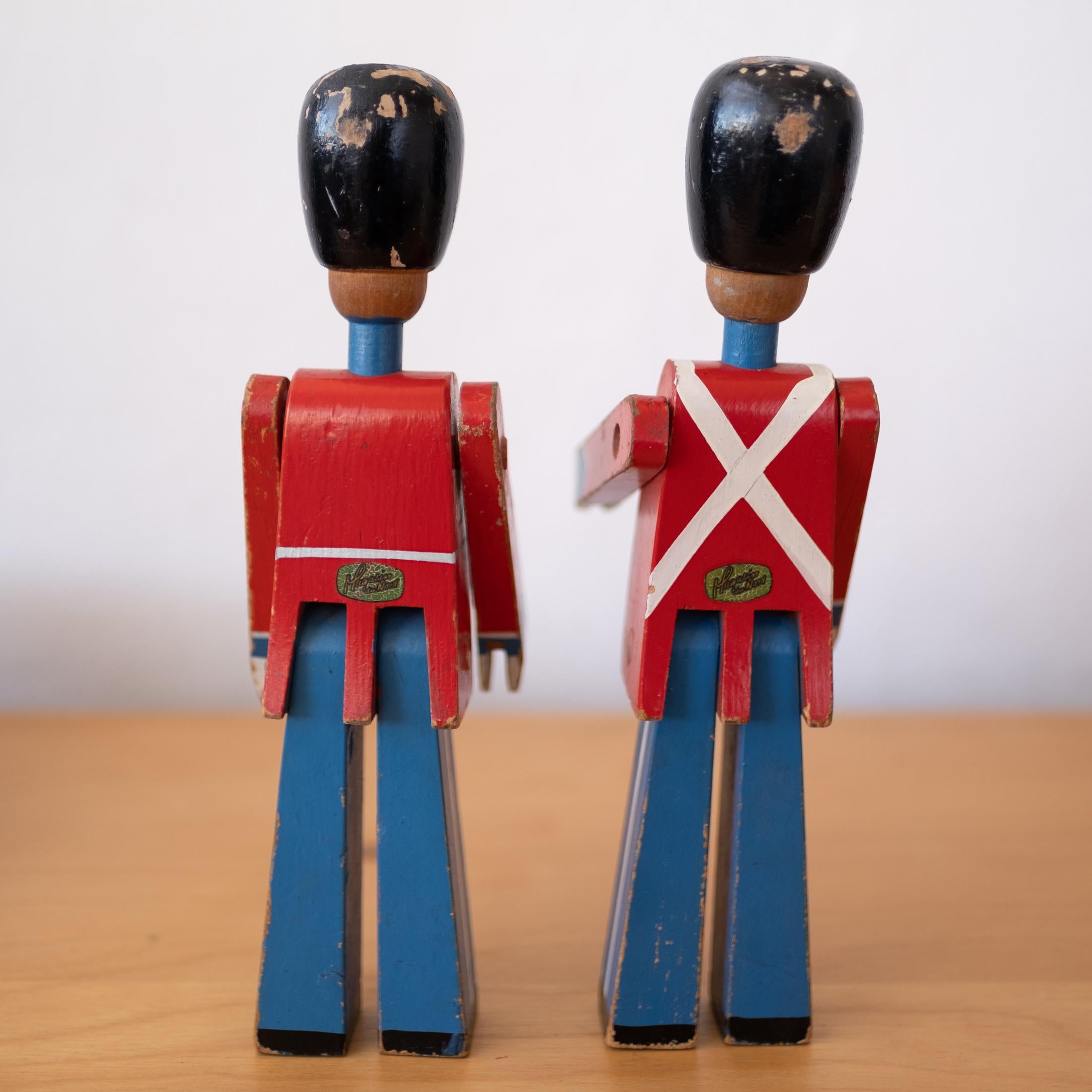Scandinavian Modern Wooden Toy Soldiers by Kay Bojesen