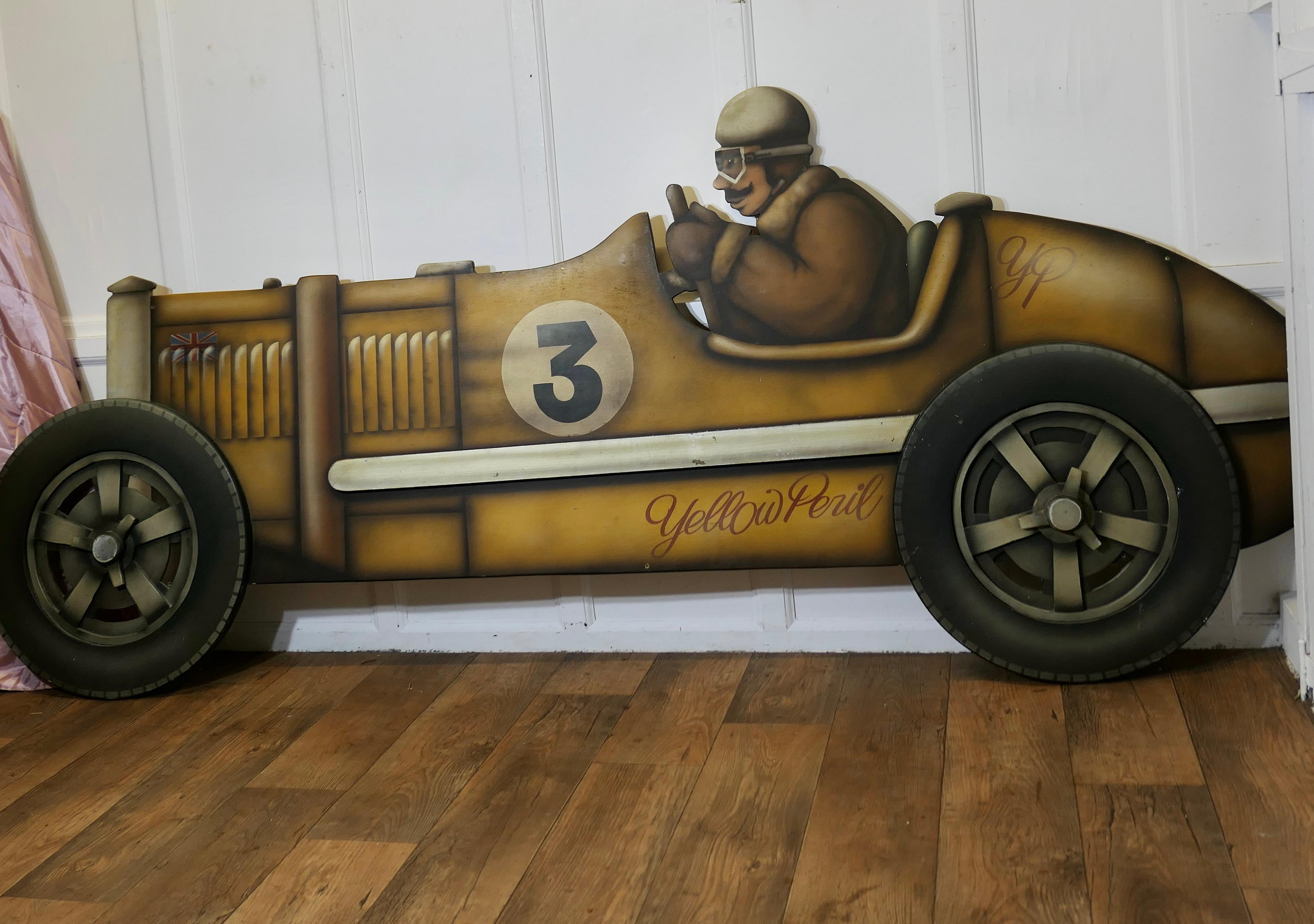 Wooden Trade Sign Advertising Model of Kissel Gold Bug Speedster    For Sale 4