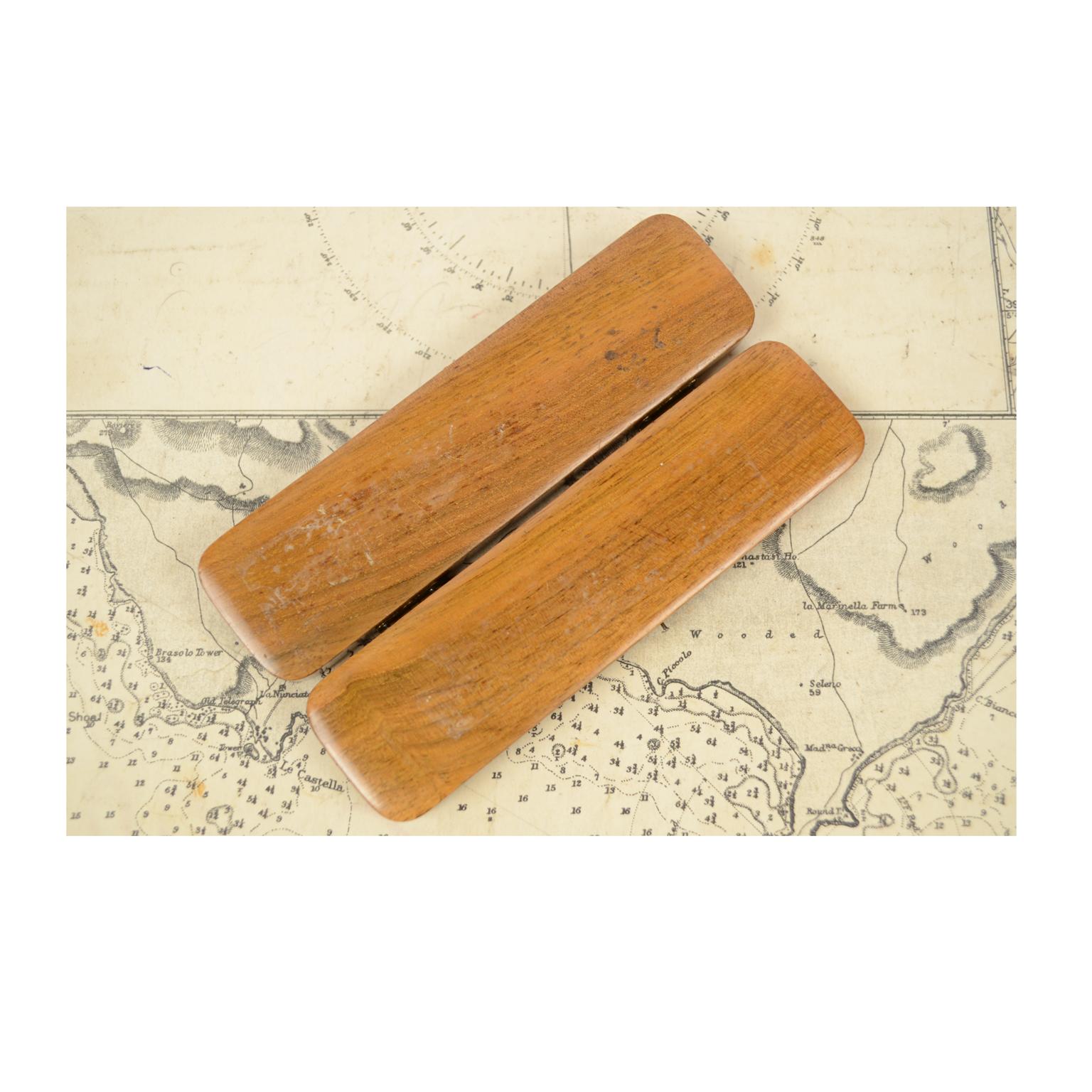 Early 20th Century Wooden Travel Thermometer Made in the 1920s