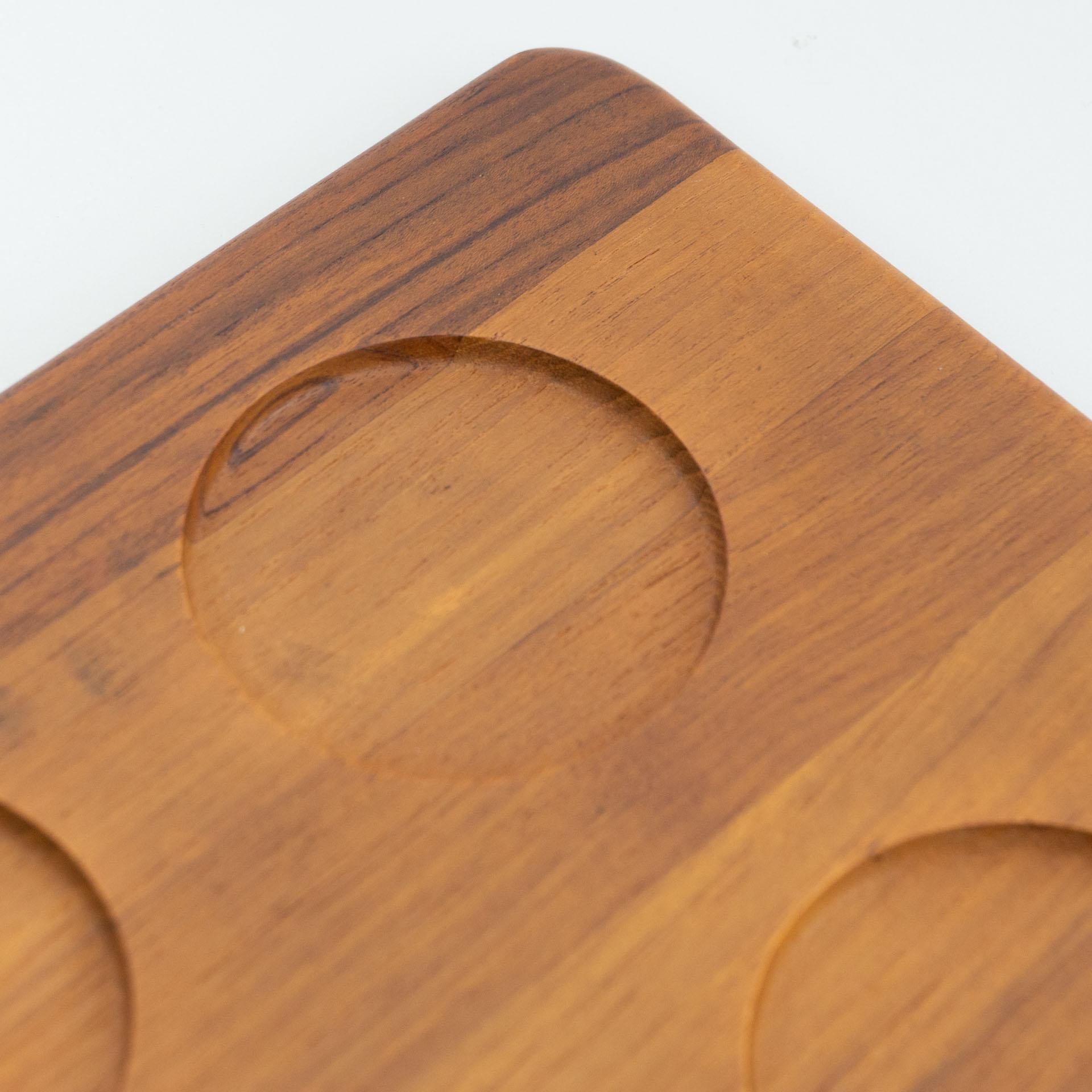 Late 20th Century Wooden Tray for Glasses by Digmed from 1964