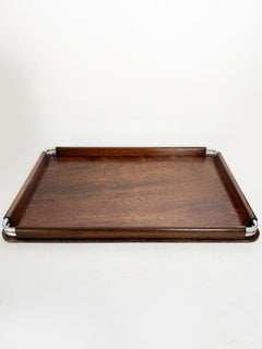 Vassoio in legno con bordo arrotondato, Francia, 1950