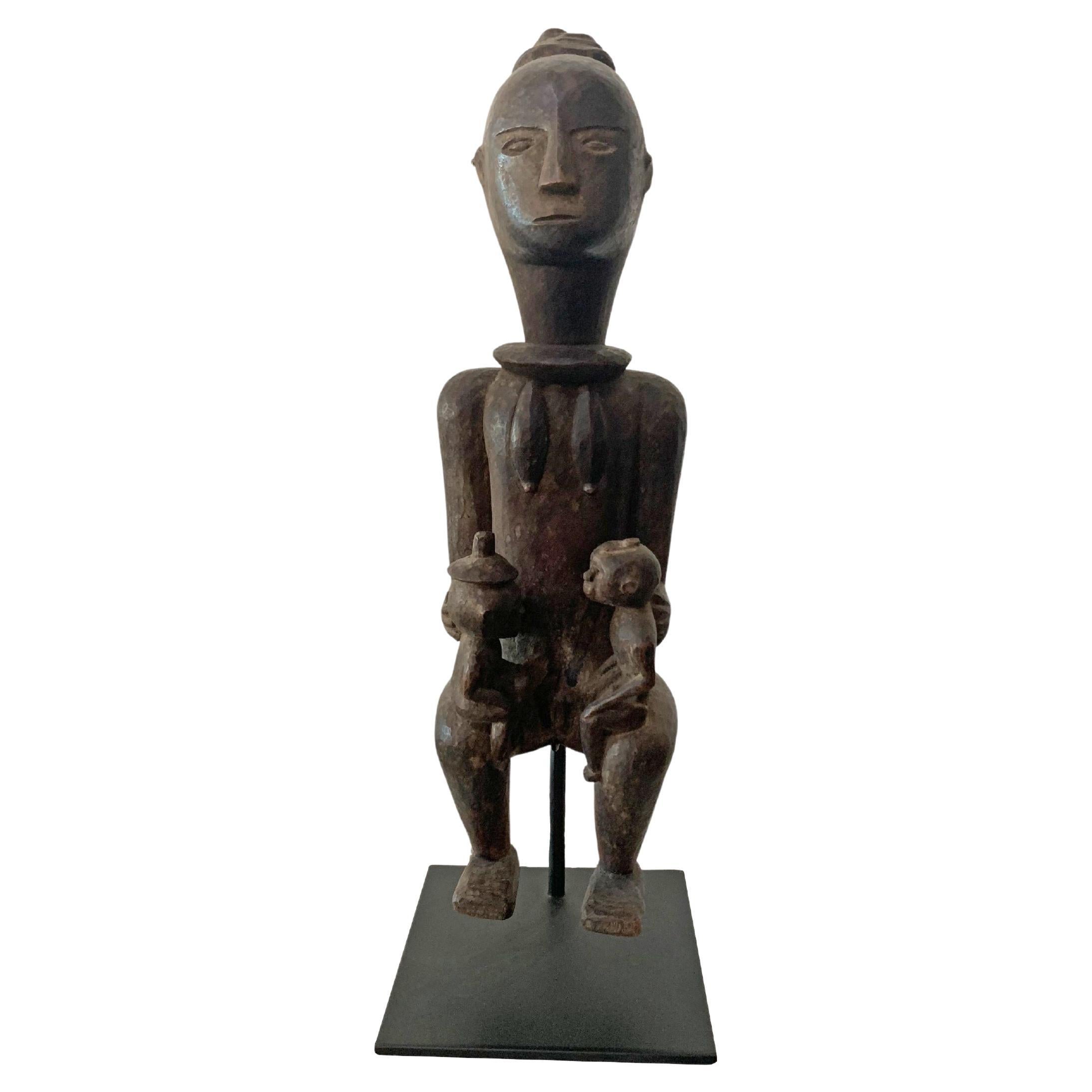 Wooden Tribal Sculpture / Carving of Fertility Figure, Sumba Island, Indonesia