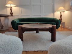 wooden tripode coffee table - 60s