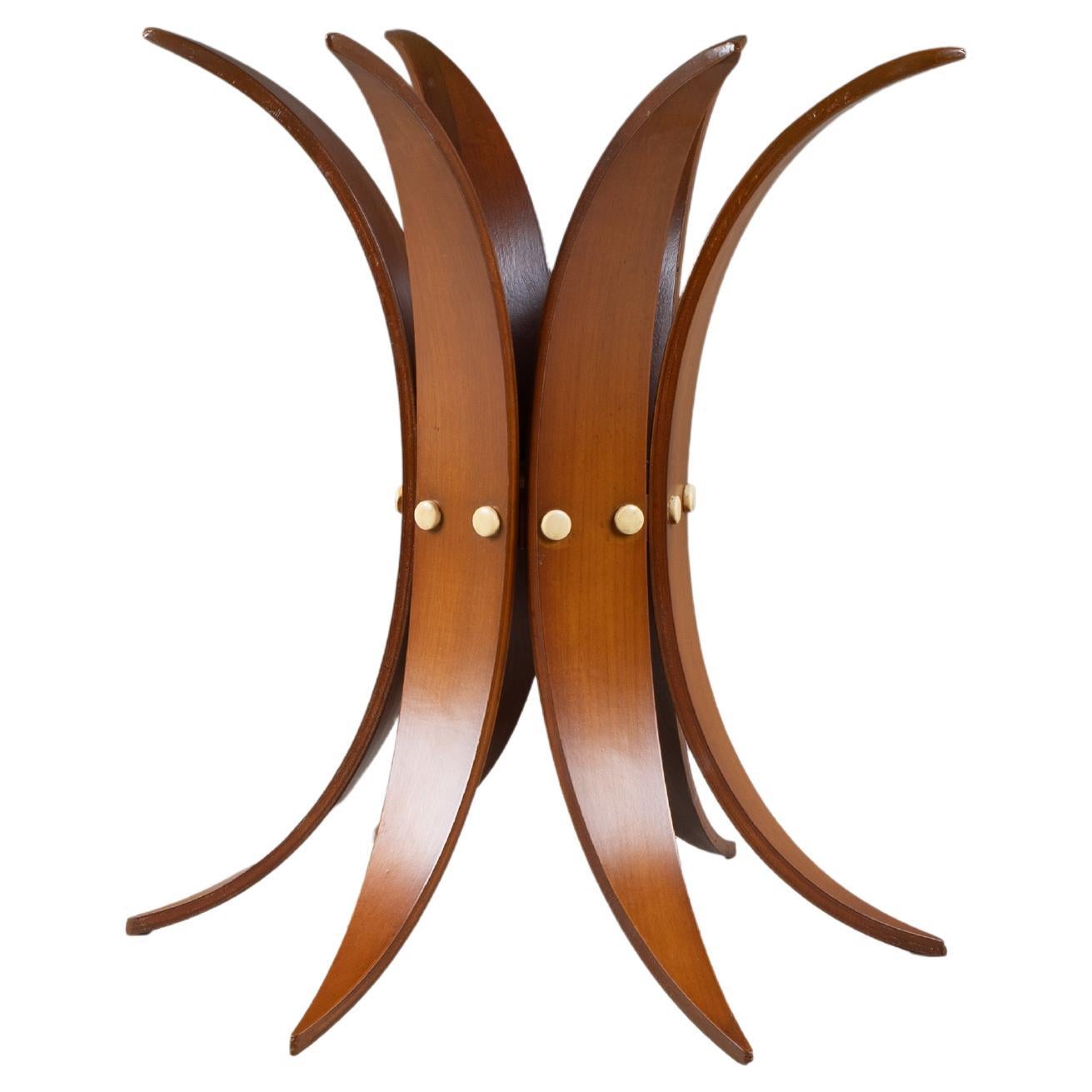 Wooden vase holder, 1960 For Sale