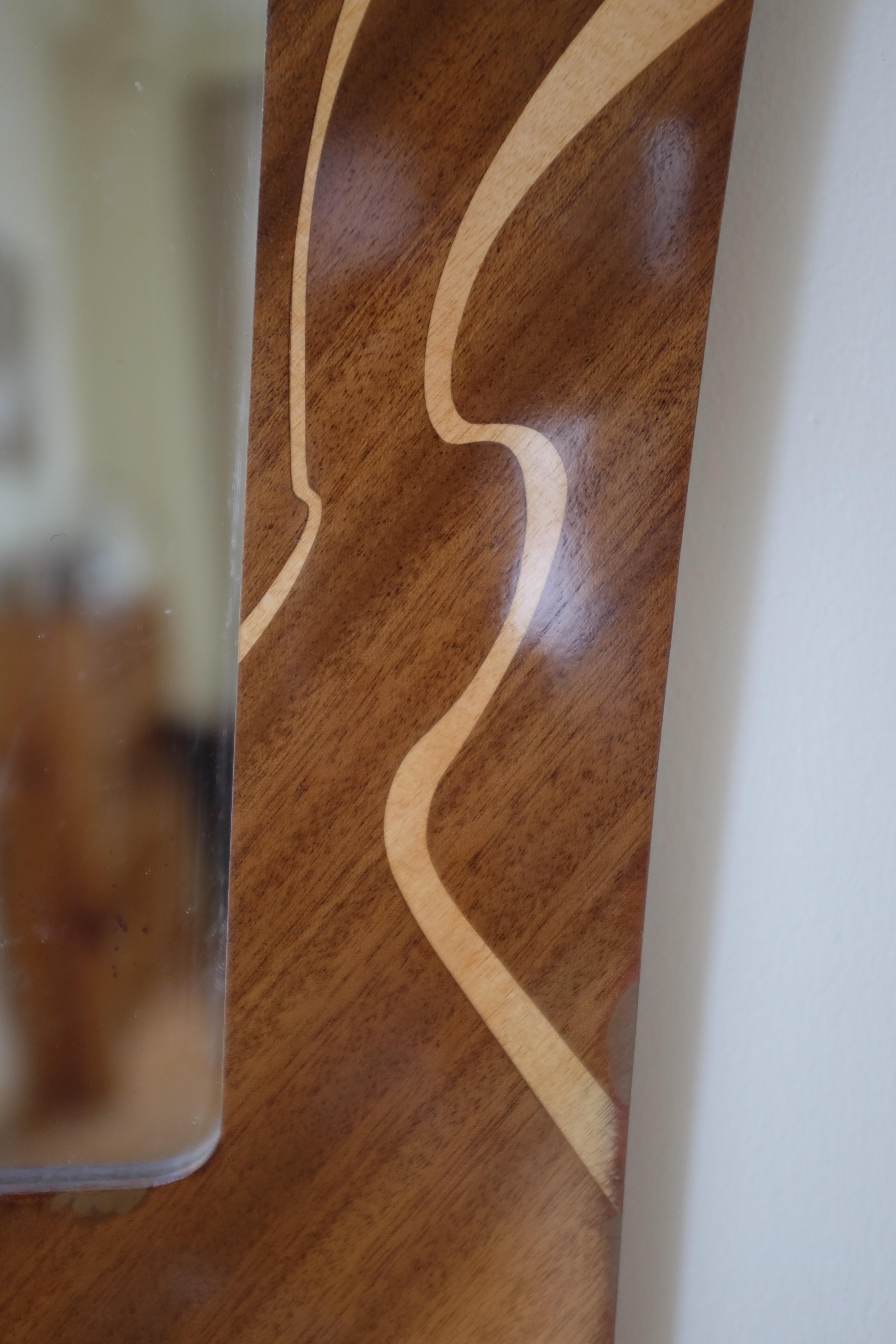 Specchio da parete in legno impiallacciato di Glas & Trä, Hovmantorp In condizioni buone in vendita a New York, NY