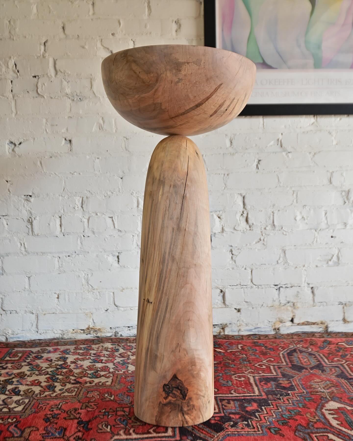 Turned Wooden Vessel Sculpture For Sale