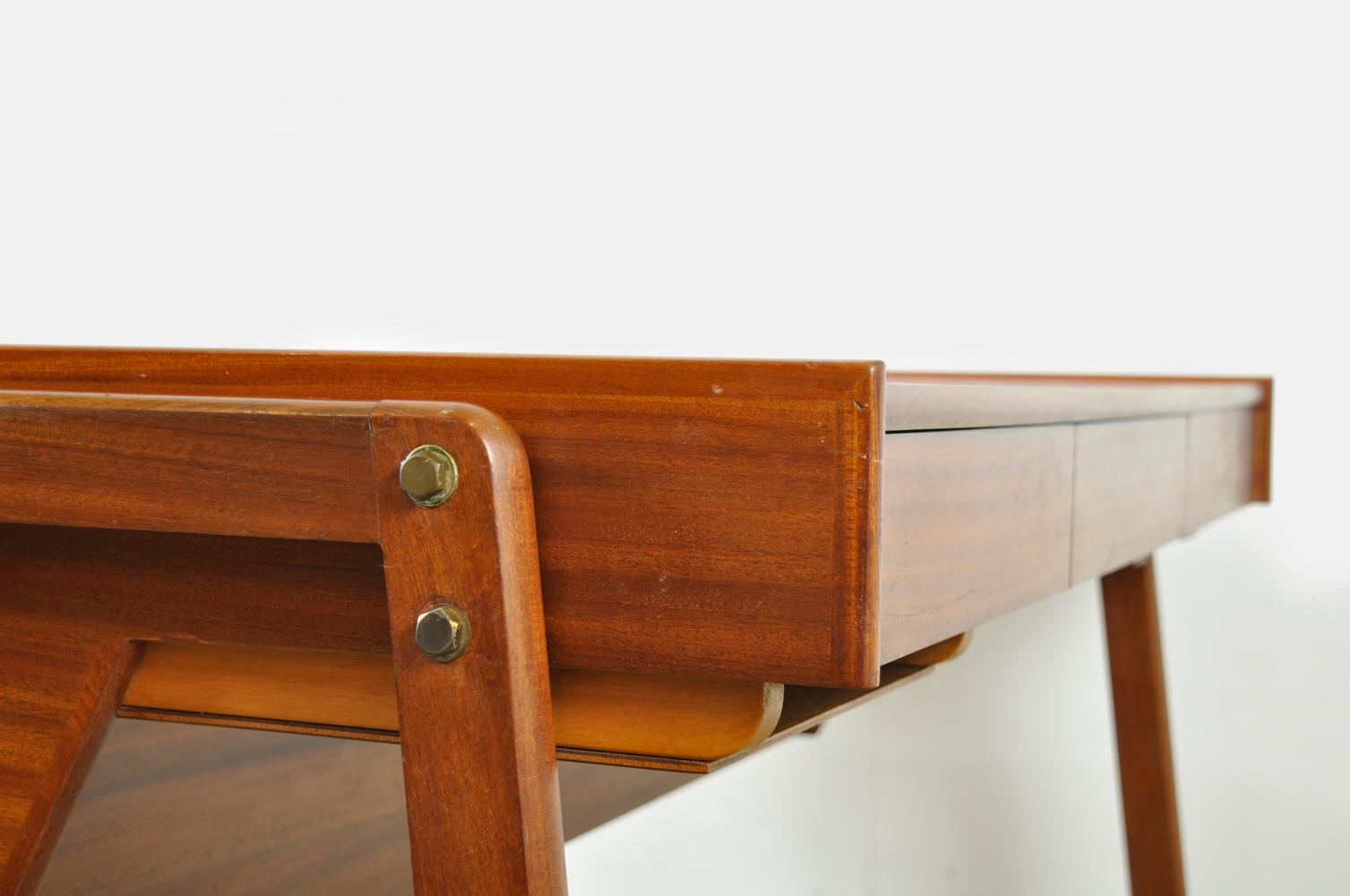 Wooden Vintage Design Desk by Clausen & Maerus for Eden, 1960s 7