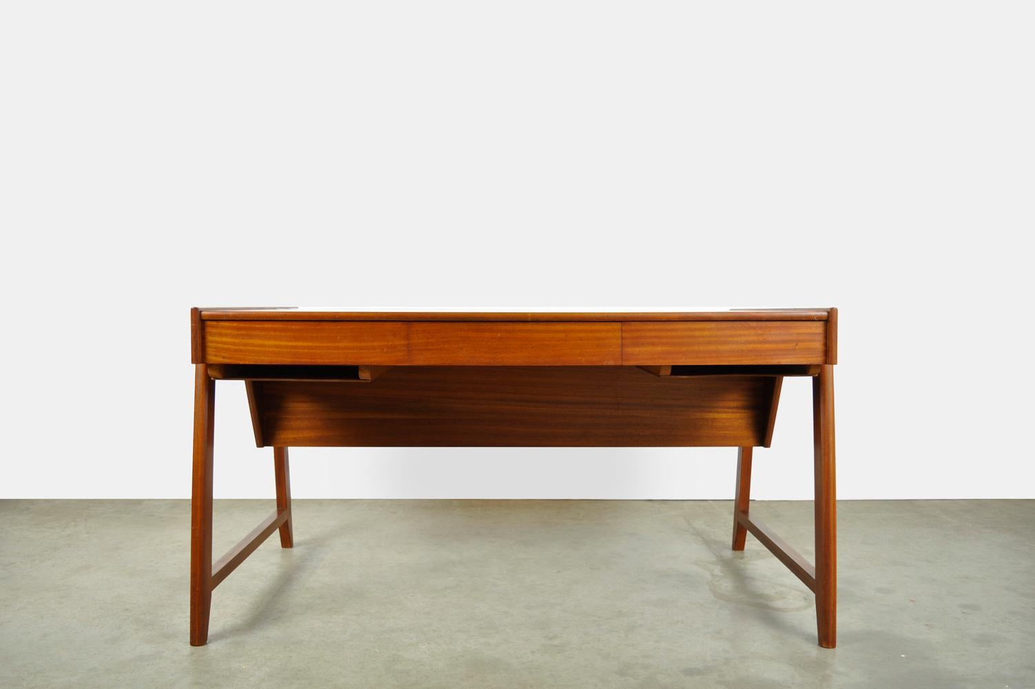 Mid-Century Modern Wooden Vintage Design Desk by Clausen & Maerus for Eden, 1960s