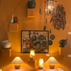 Wooden wall art sculpture, abstract, English 20th century