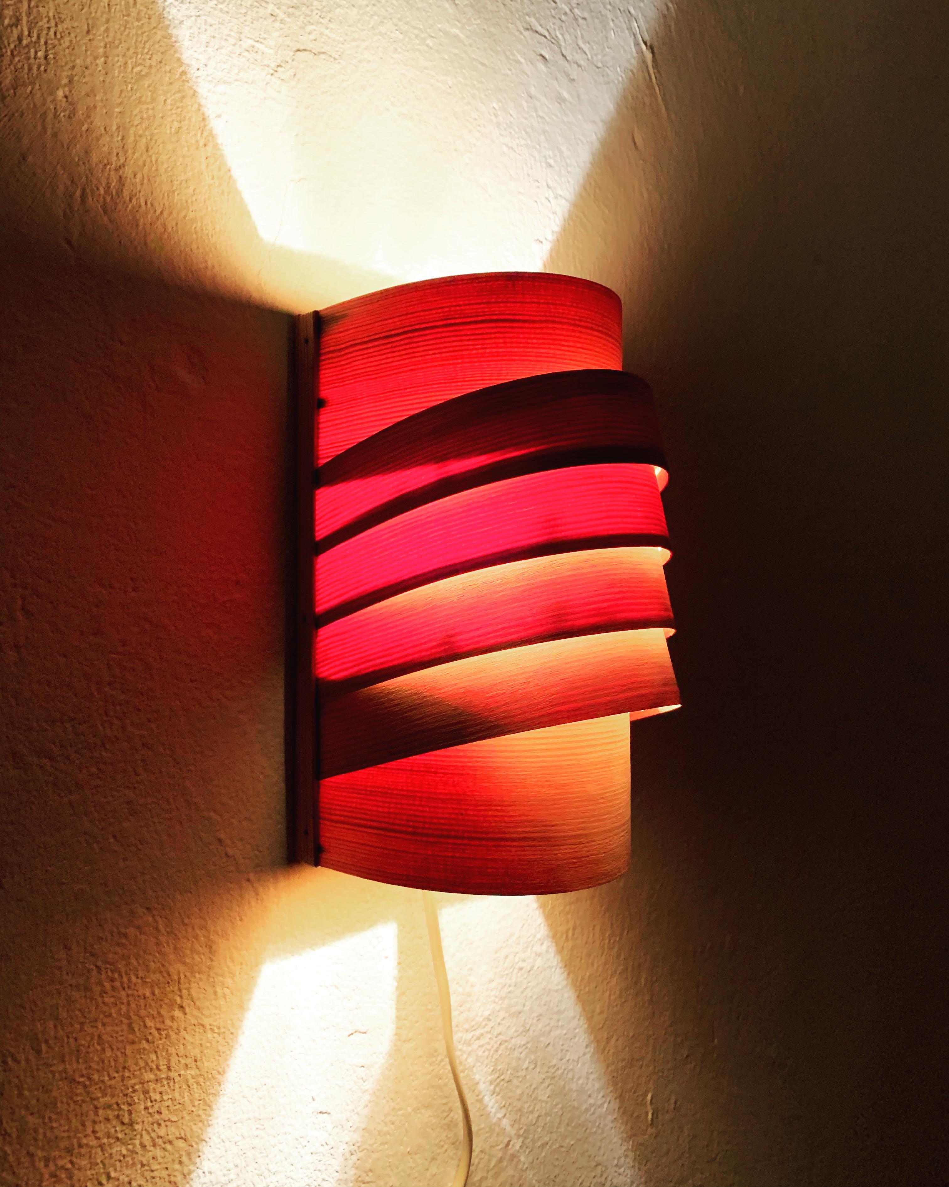 Wooden Wall Lamp by Hans Agne Jakobsson For Sale 3