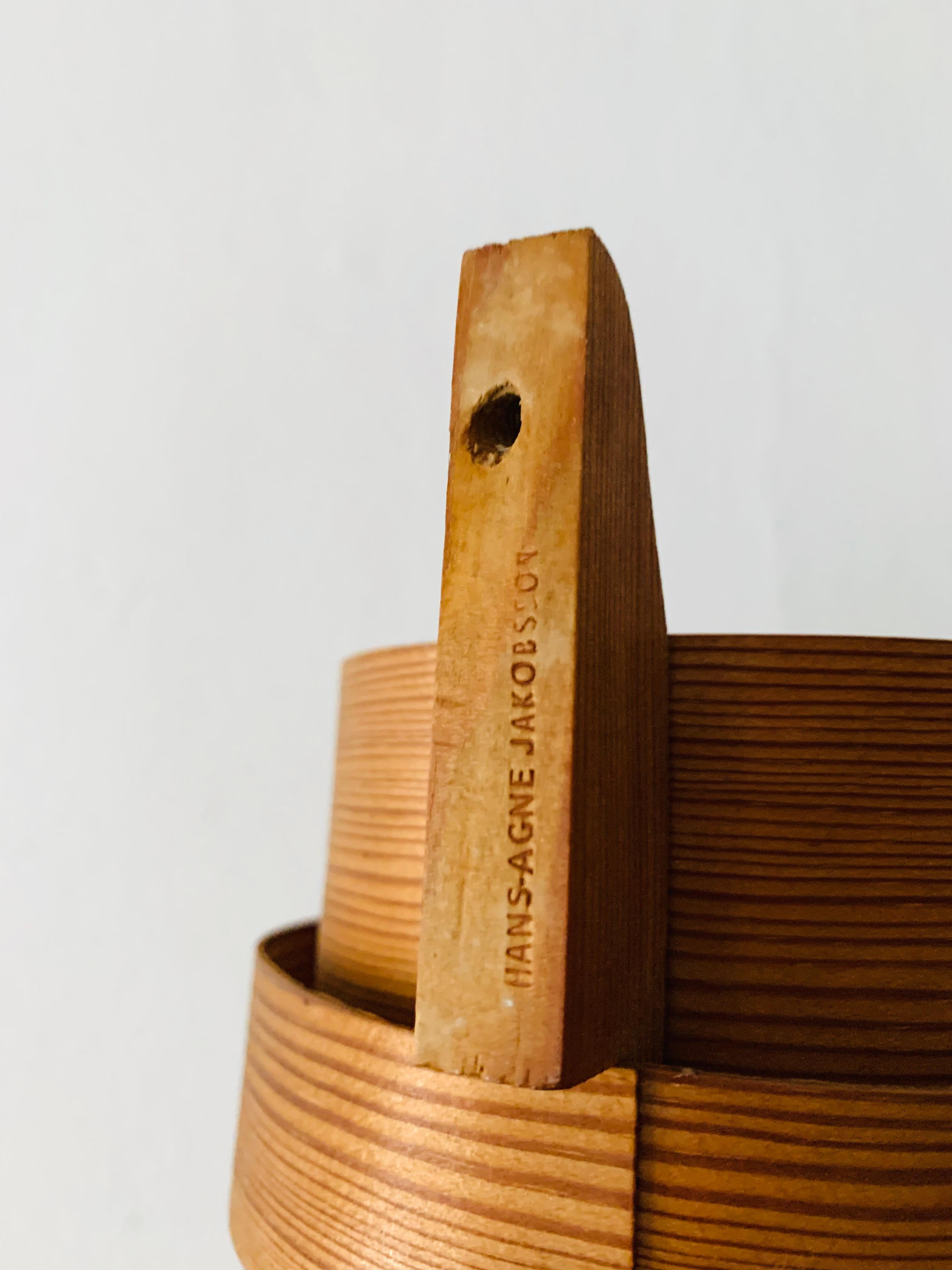 Lámpara de pared de madera de Hans-Agne Jakobsson en venta 6