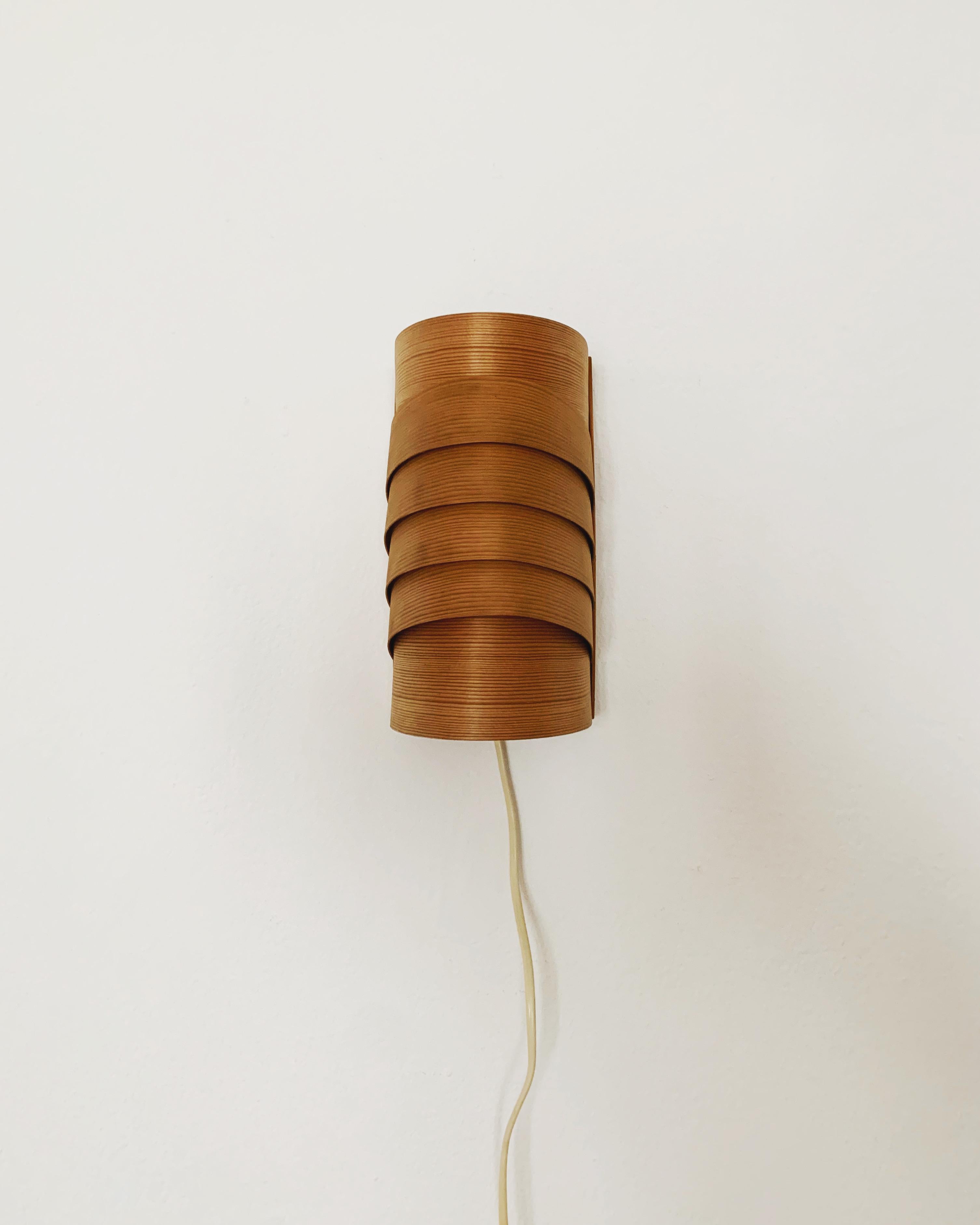 Swedish Wooden Wall Lamp by Hans Agne Jakobsson For Sale
