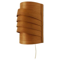 Vintage Wooden Wall Lamp by Hans Agne Jakobsson