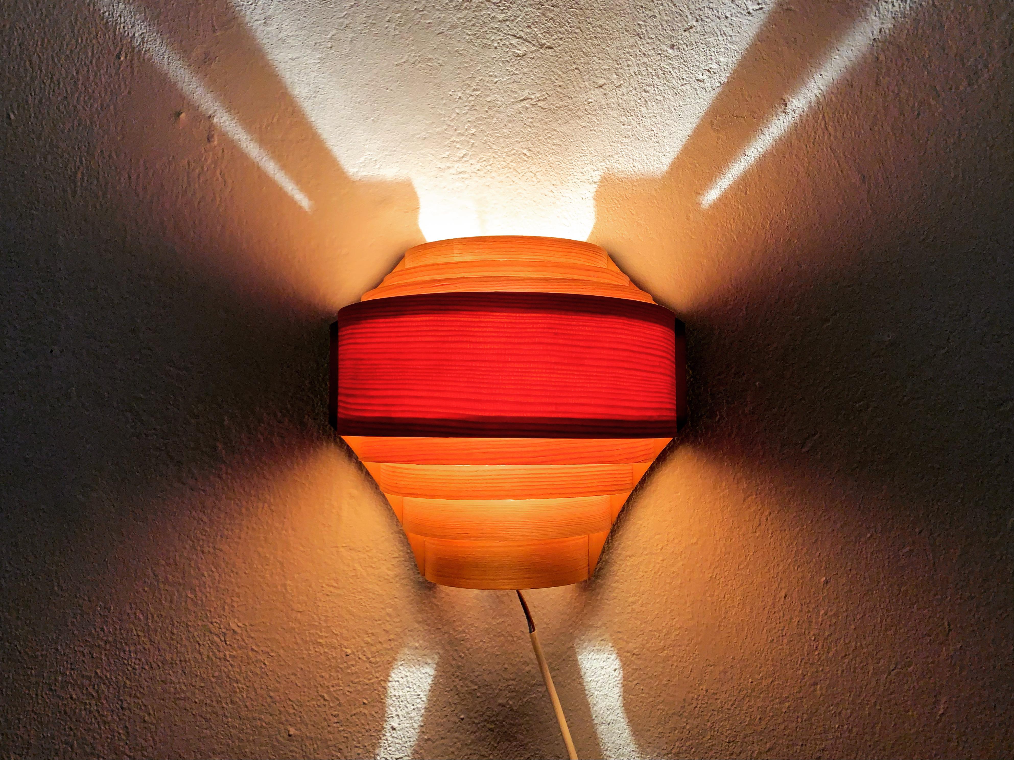 Wooden Wall Lamp For Sale 3