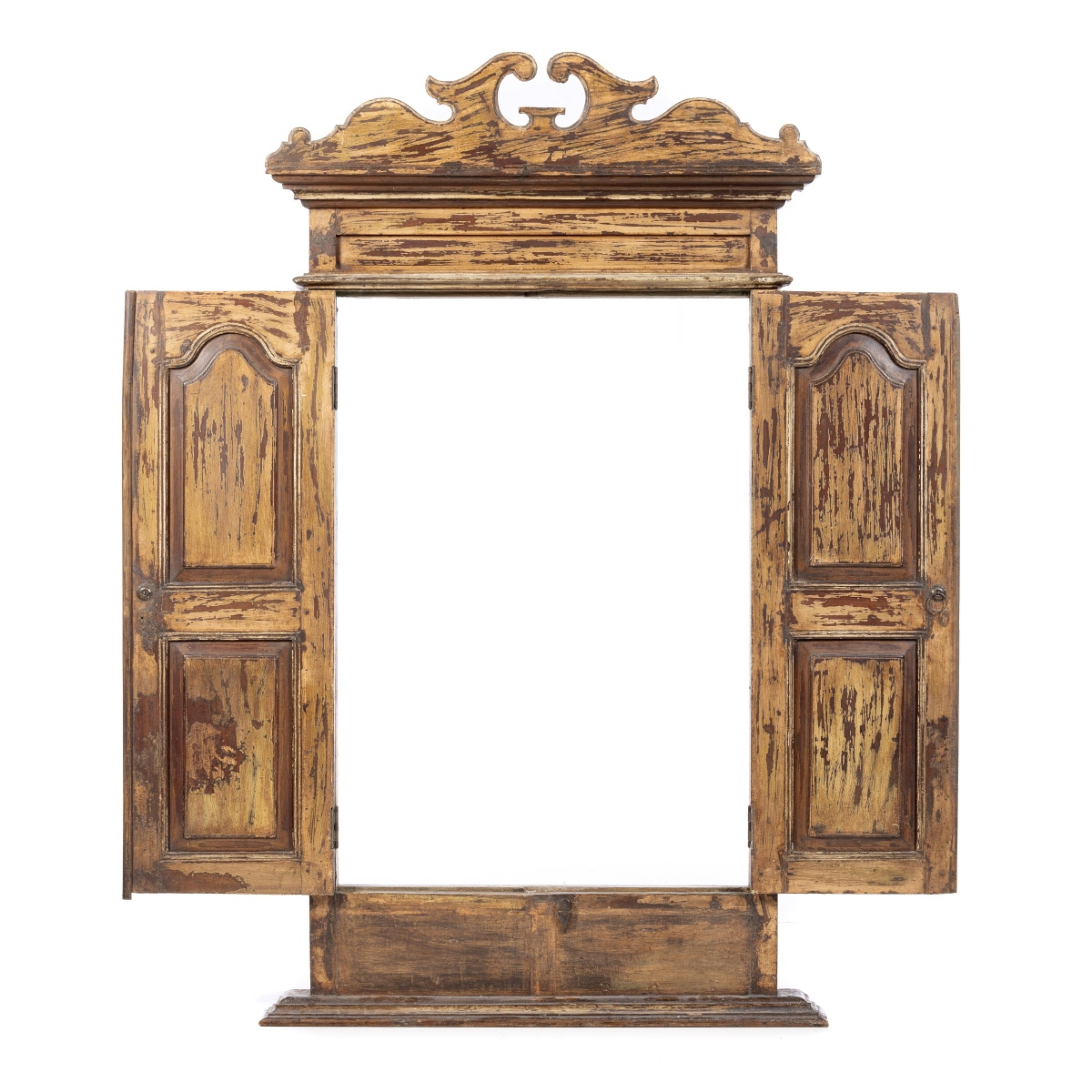 Fait main FENÊTRE EN BOIS Français du 19ème siècle en bois peint. en vente