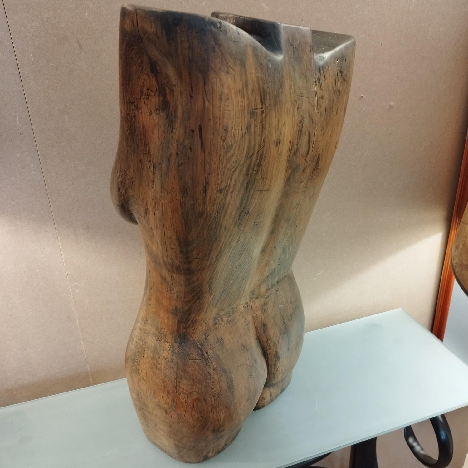 Artisanat Buste de femme en bois en vente