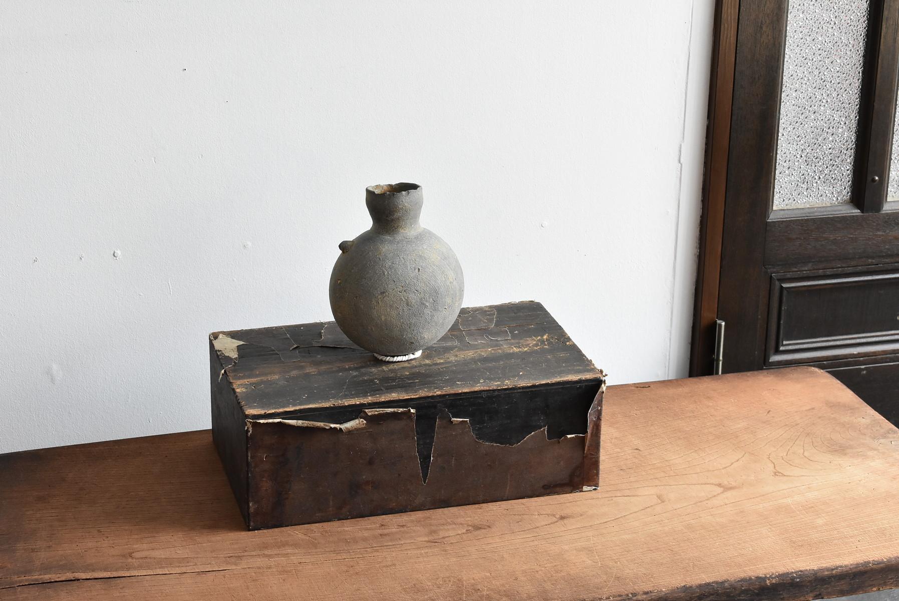 Wooden Box with Old Japanese Paper / 18th-19th / Antique Decoration Stand 11