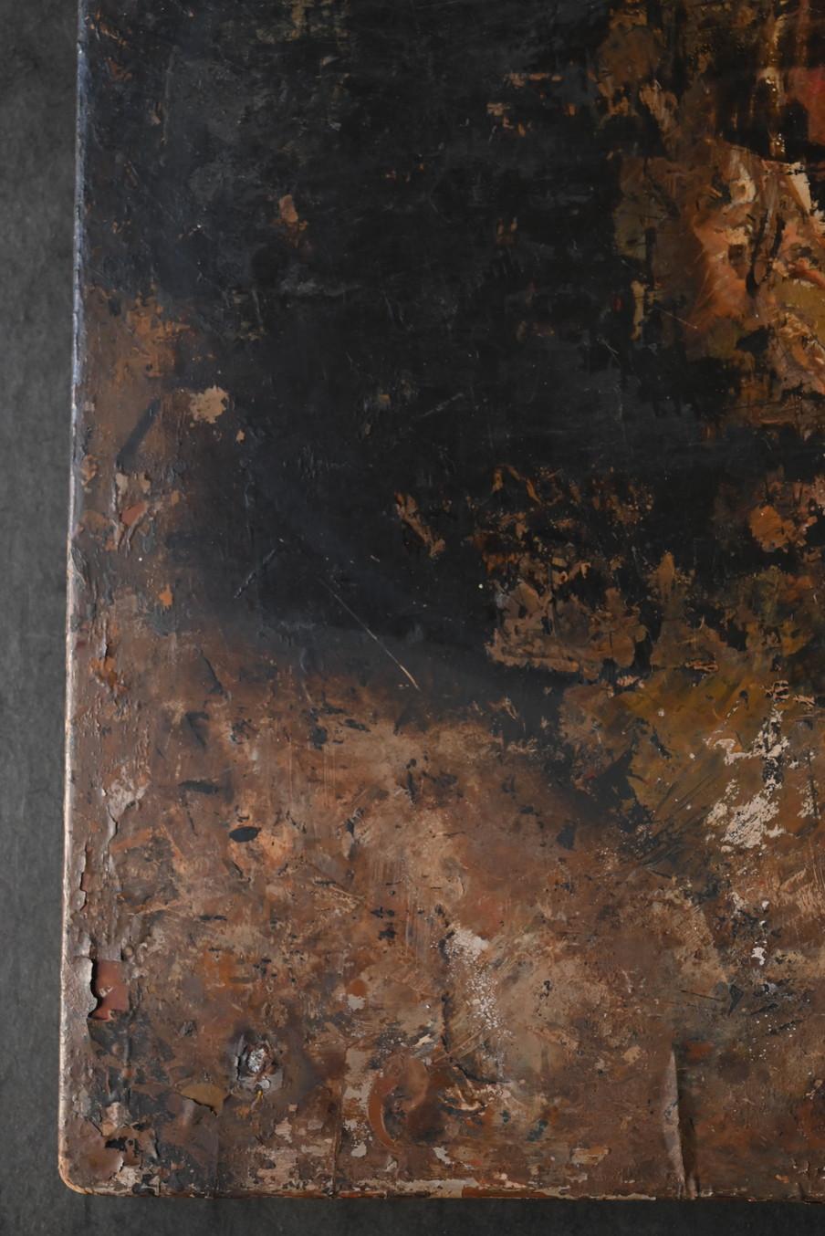 Tabla de trabajo de madera de un antiguo artesano japonés de laca/objeto para colgar en la pared siglo XX en venta