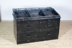 Wooden Workbench from an English Lightship 1950s