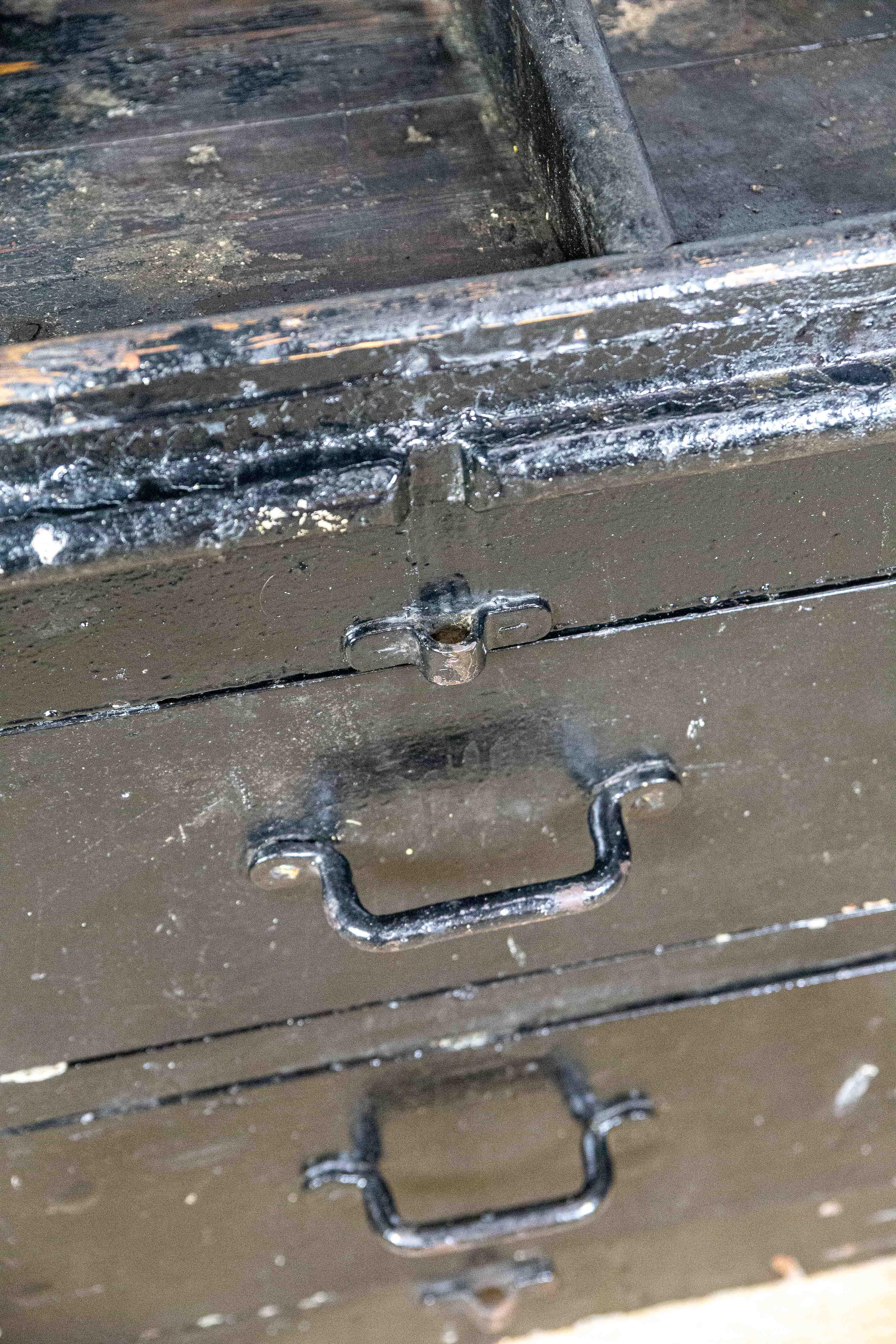 Mid-20th Century Wooden Workbench from an English Lightship 1950s For Sale