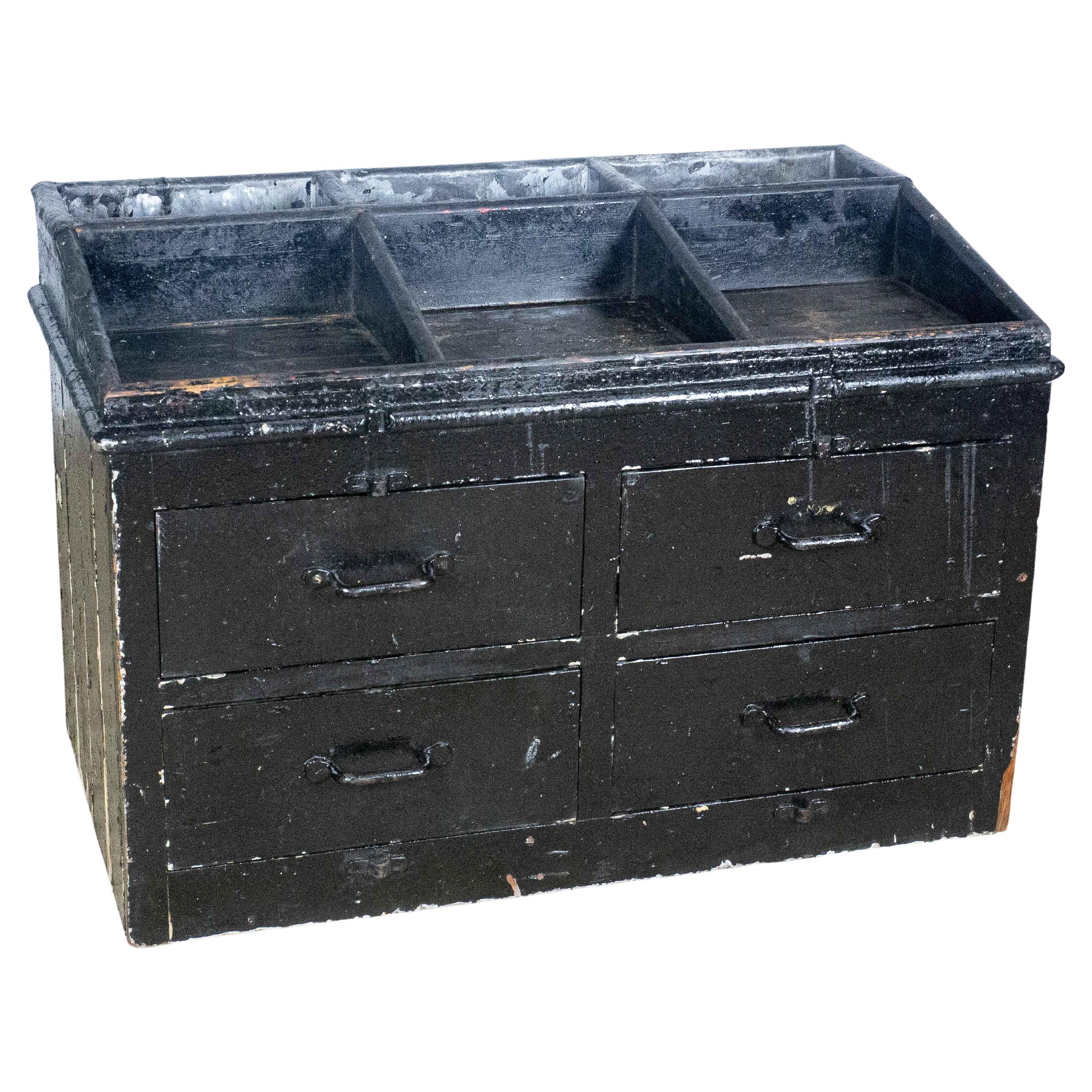 Wooden Workbench from an English Lightship 1950s For Sale