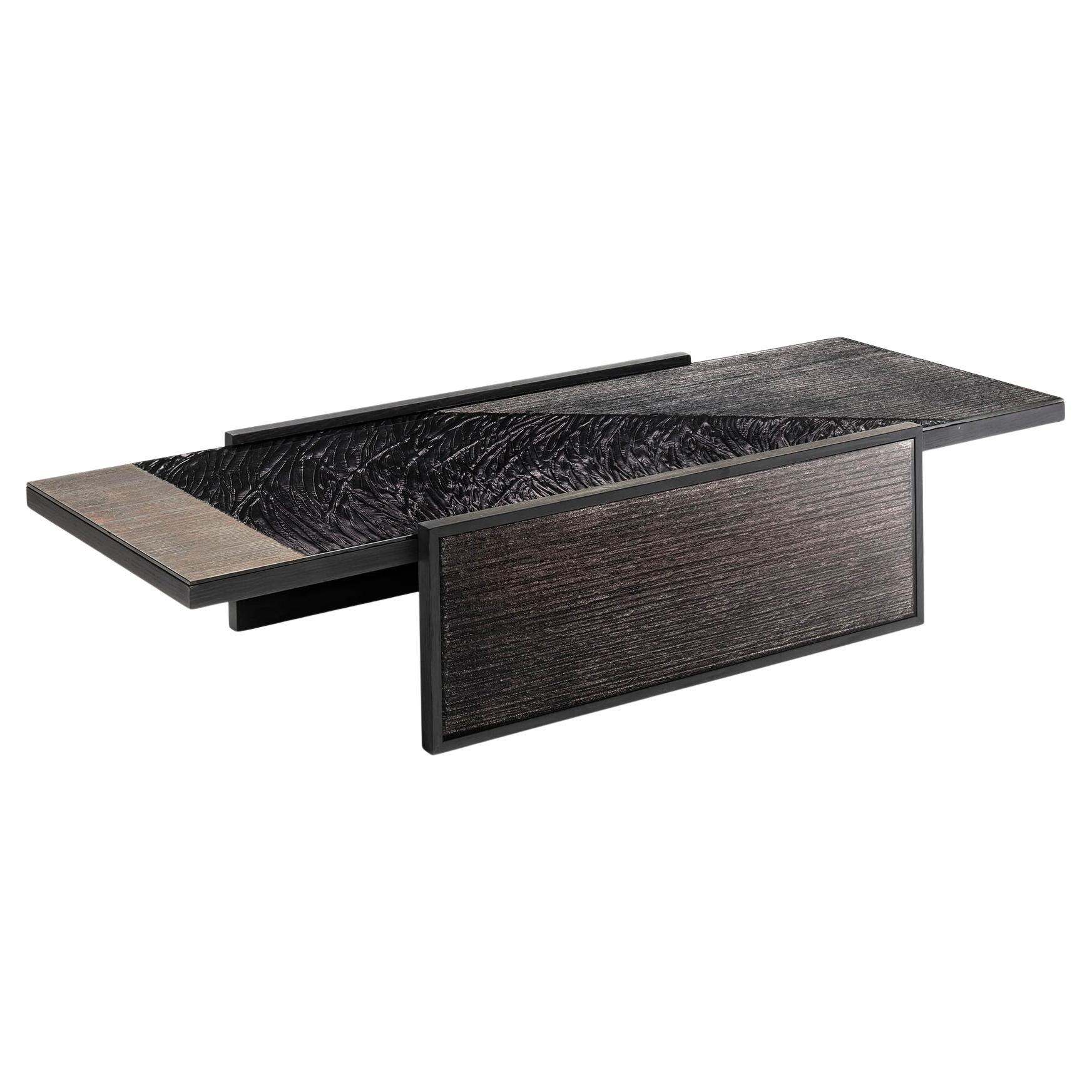 Mesa baja de cristal en venta