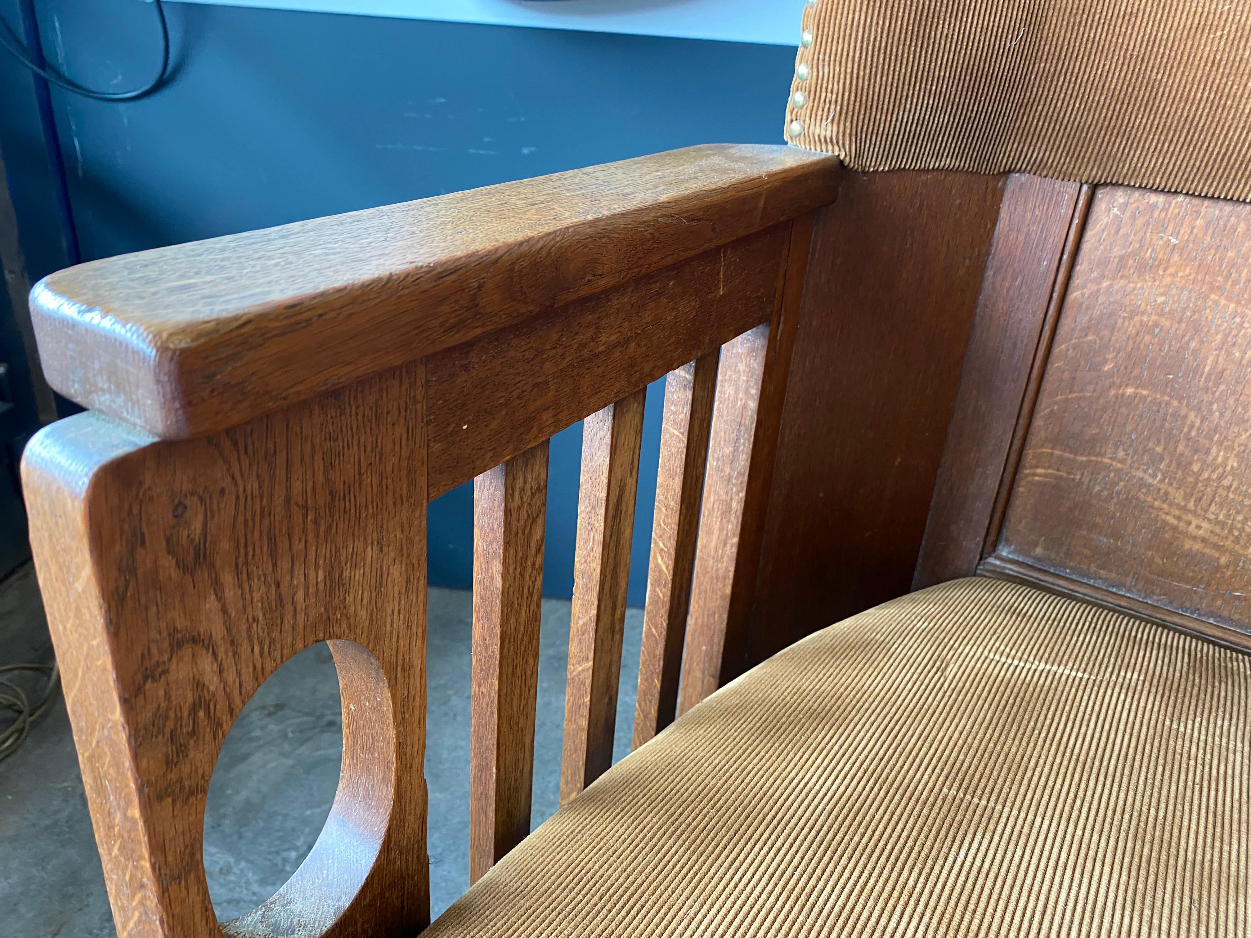 Woodenlounge Chair, Viennese Secession Style, Art Nouveau 6