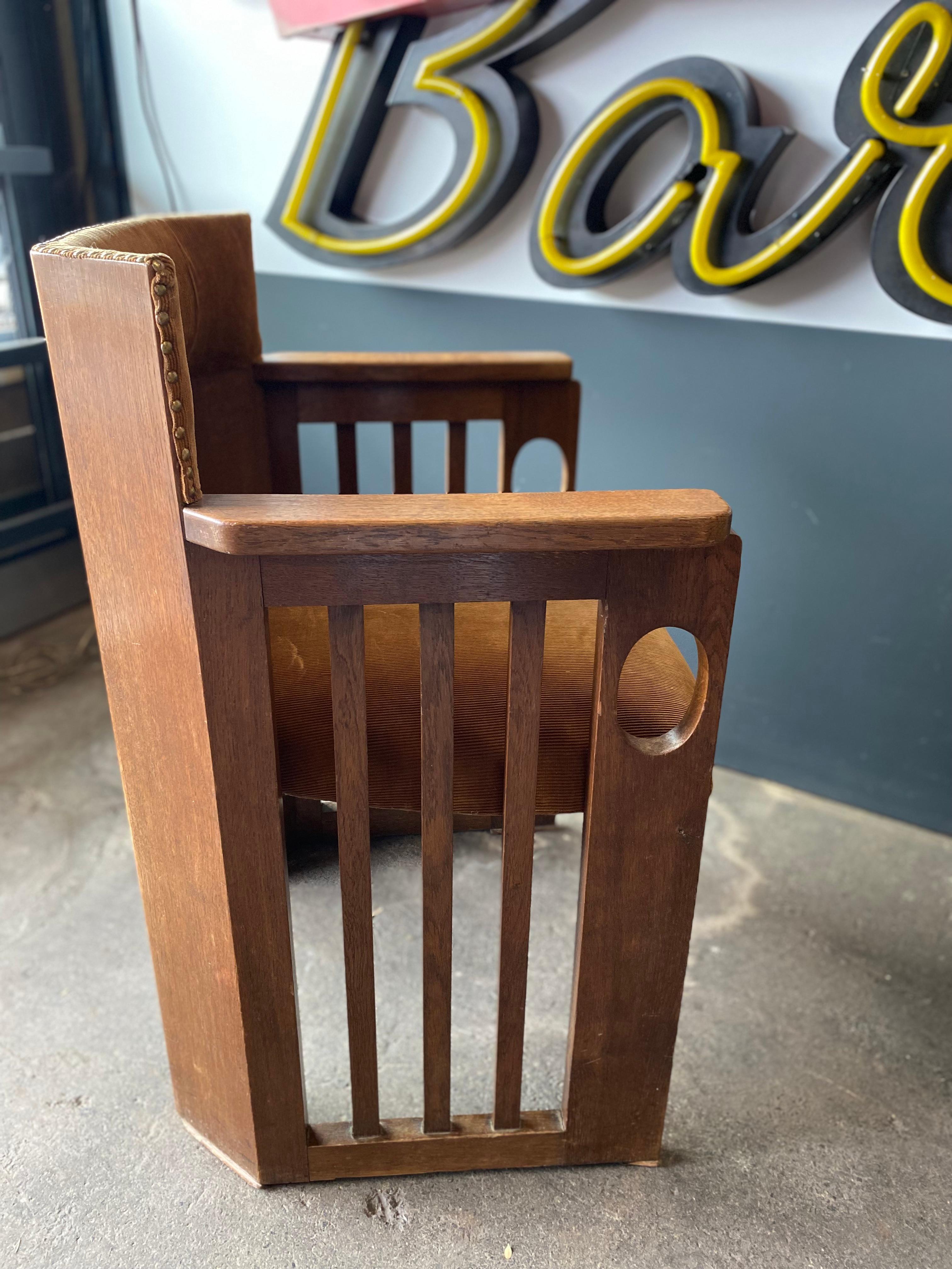 Woodenlounge Chair, Viennese Secession Style, Art Nouveau 11