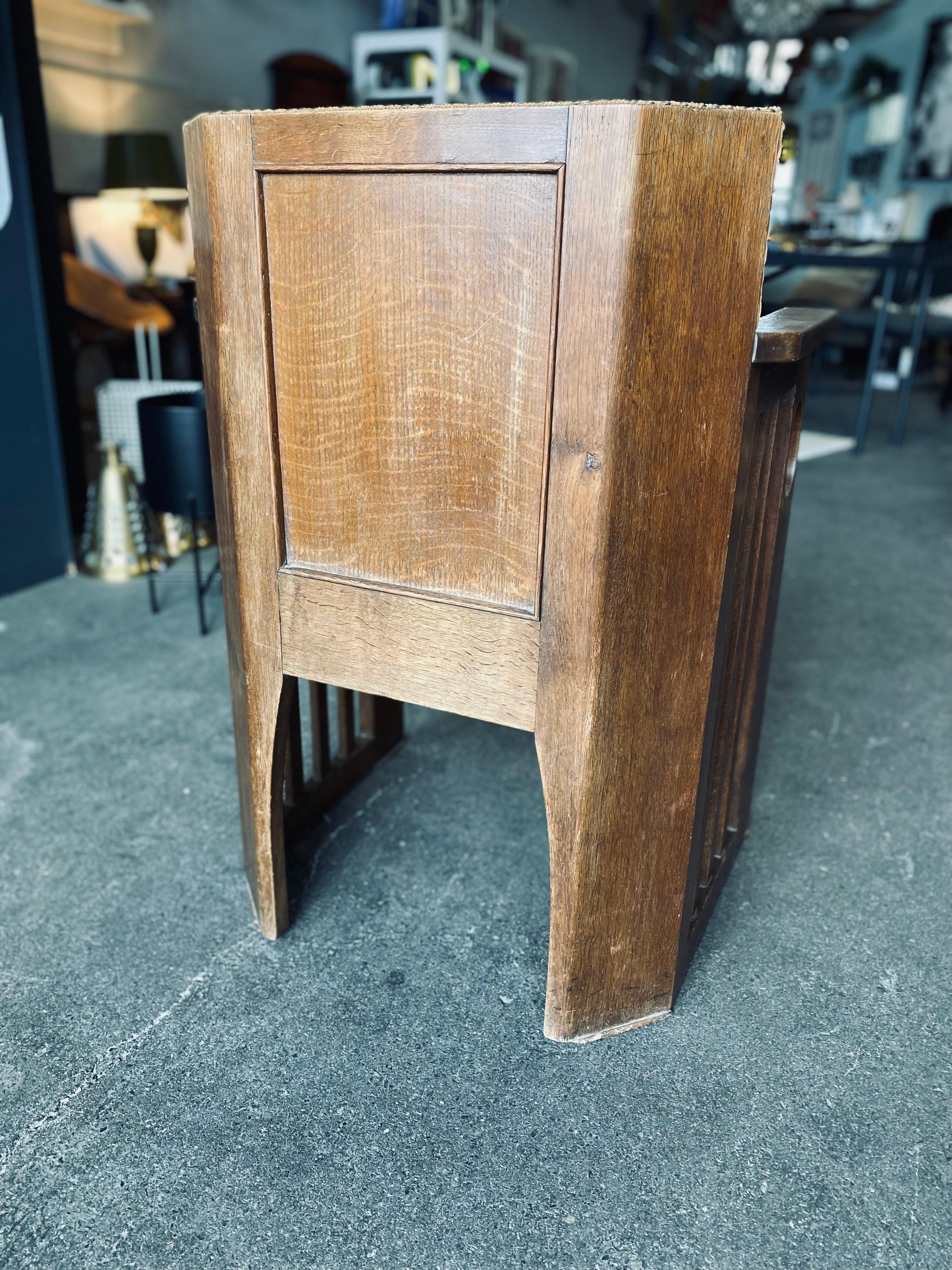 Upholstery Woodenlounge Chair, Viennese Secession Style, Art Nouveau