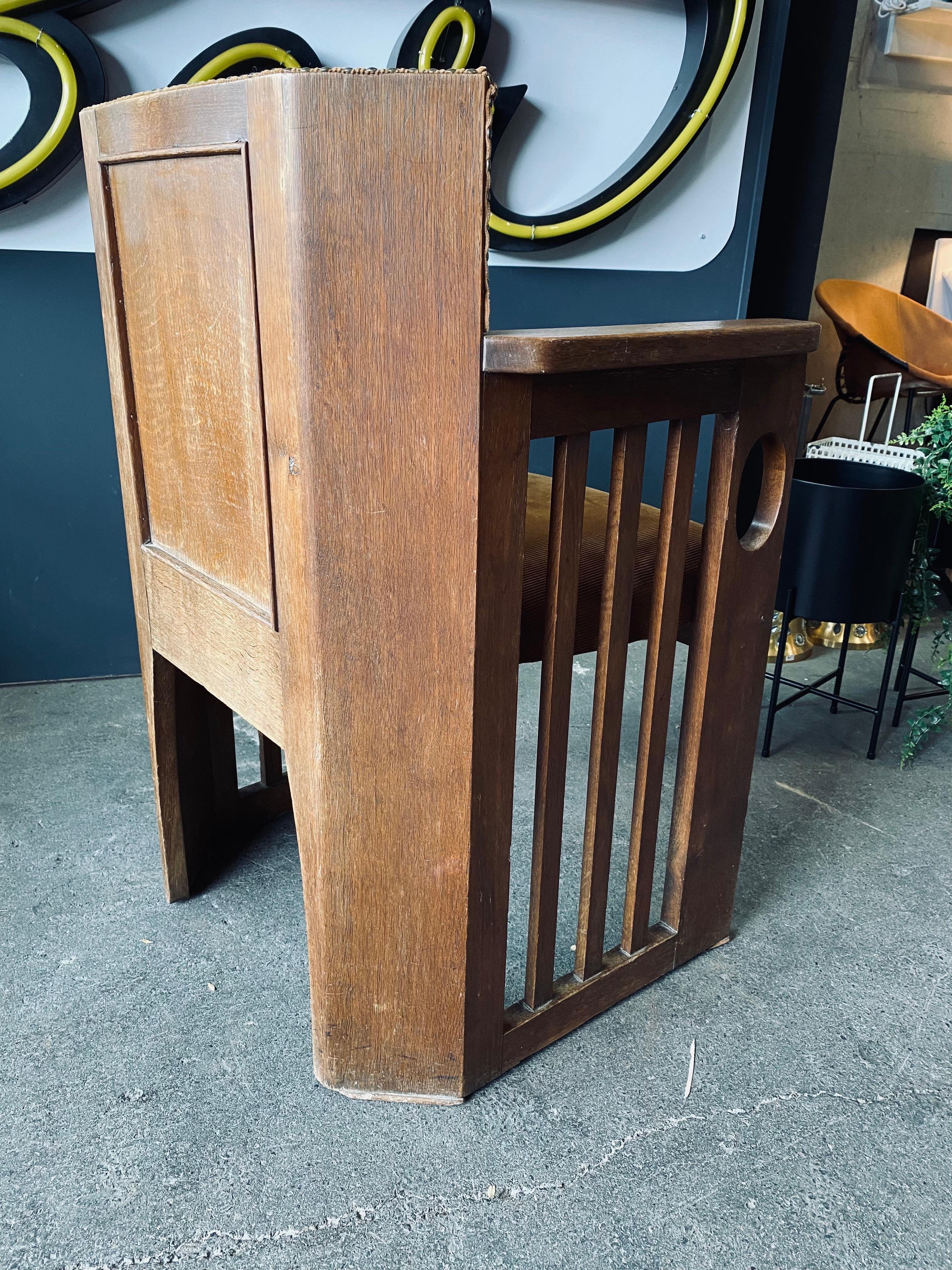 Woodenlounge Chair, Viennese Secession Style, Art Nouveau 1