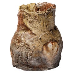 Vase aus holzgebrannter Keramik von Hervé Rousseau, 1990.