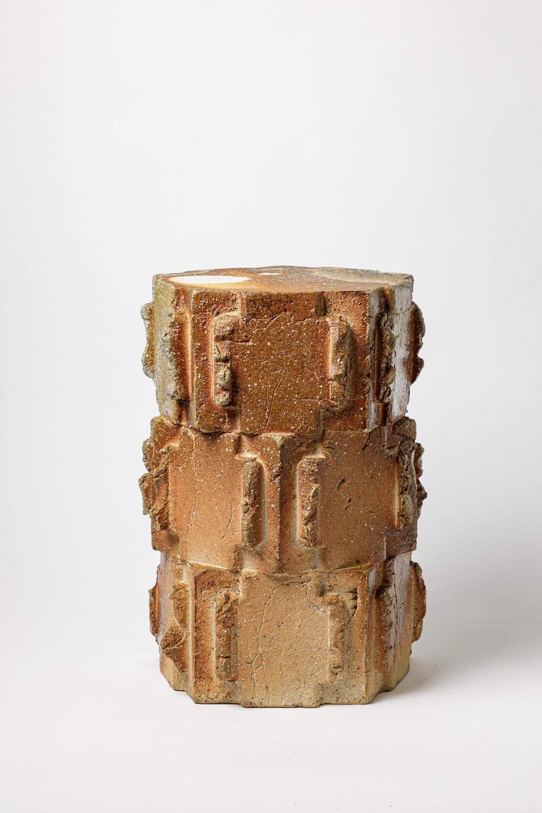 Taburete de gres cocido de Jean Ponsart, 2025. en Nuevo estado para la venta en Saint-Ouen, FR