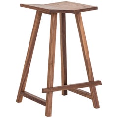 Woodford Bar Stool in American Walnut by Mr and Mrs White