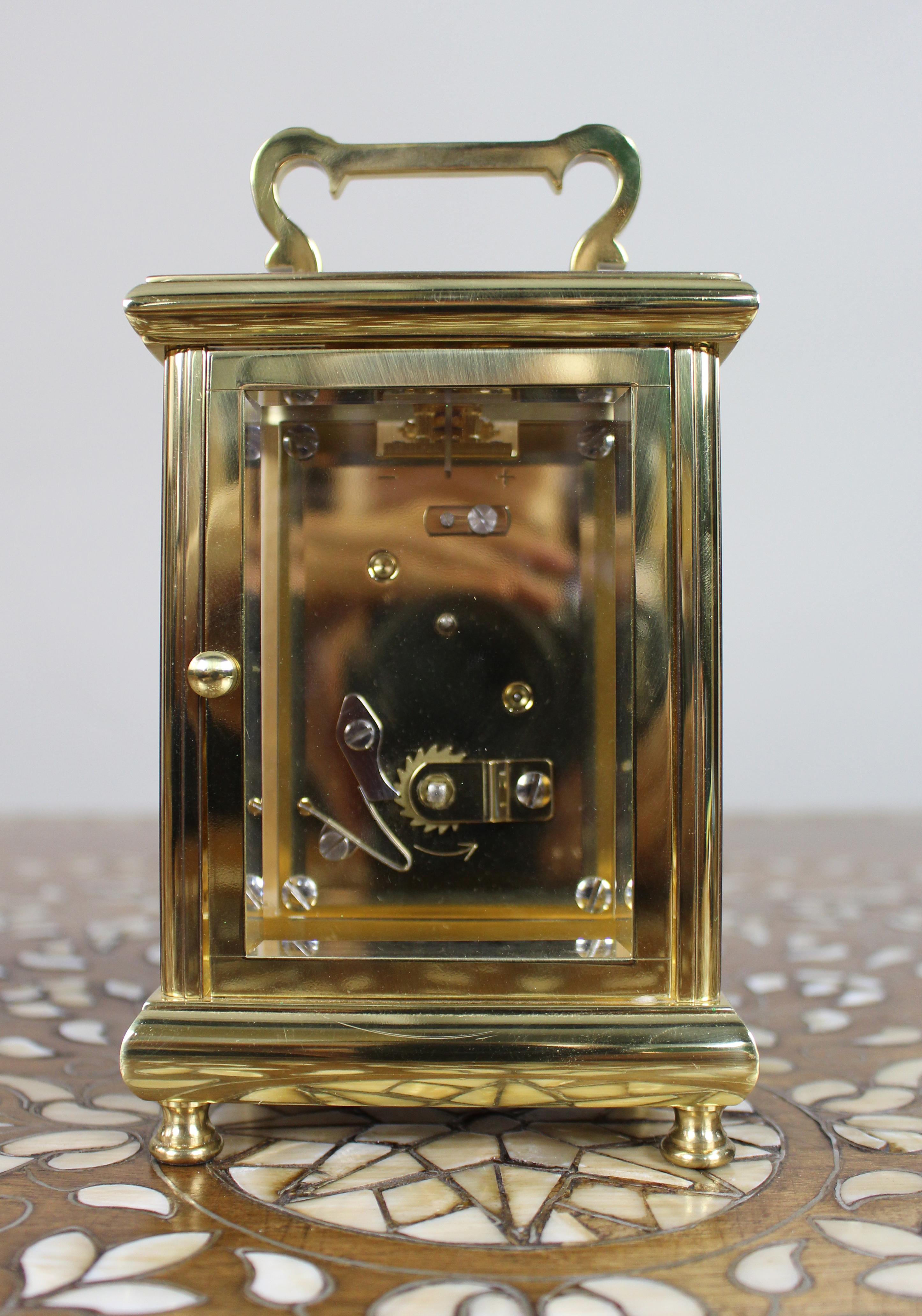 Woodford Brass Carriage Clock, Late 20th Century For Sale 3