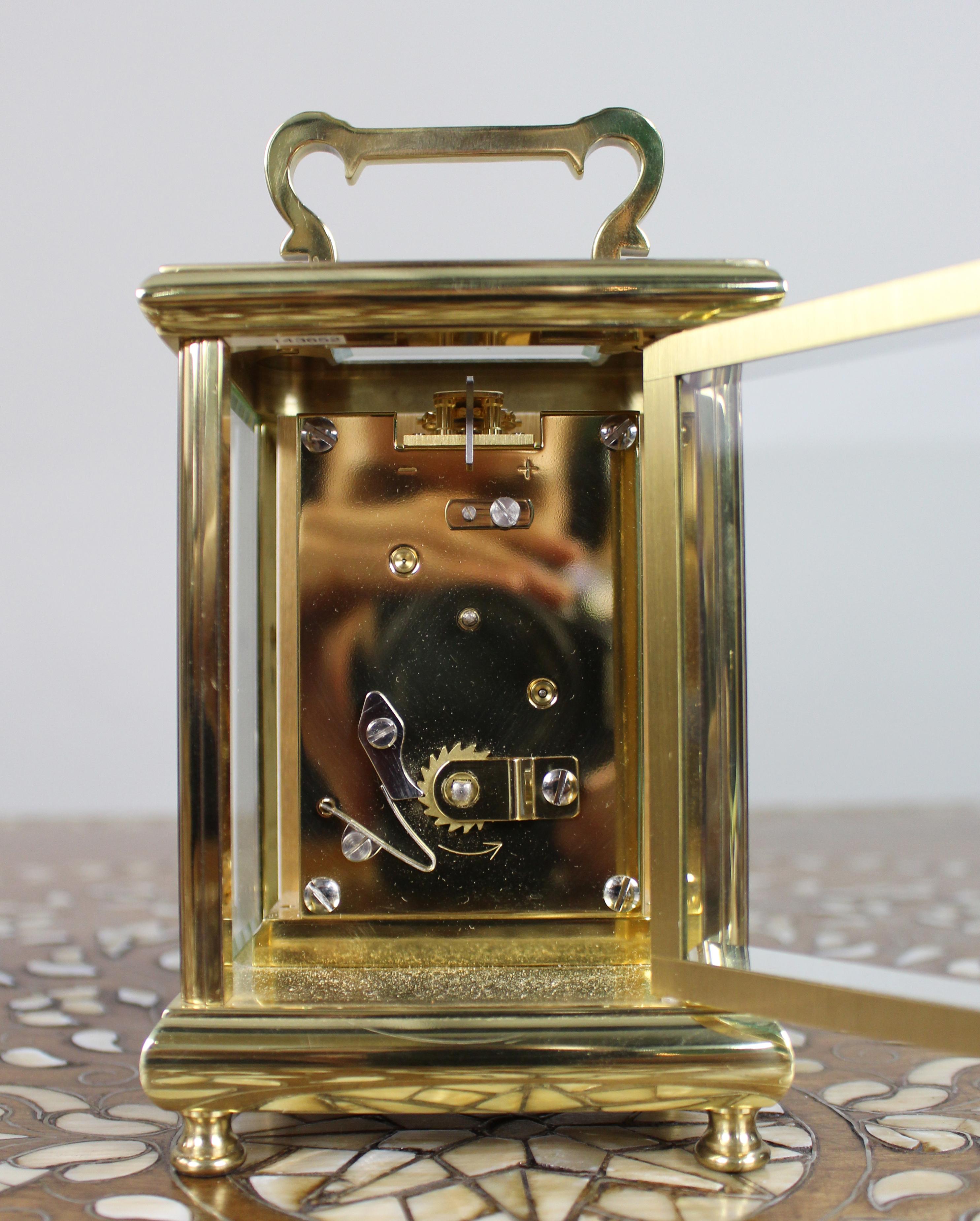 Woodford Brass Carriage Clock, Late 20th Century For Sale 4