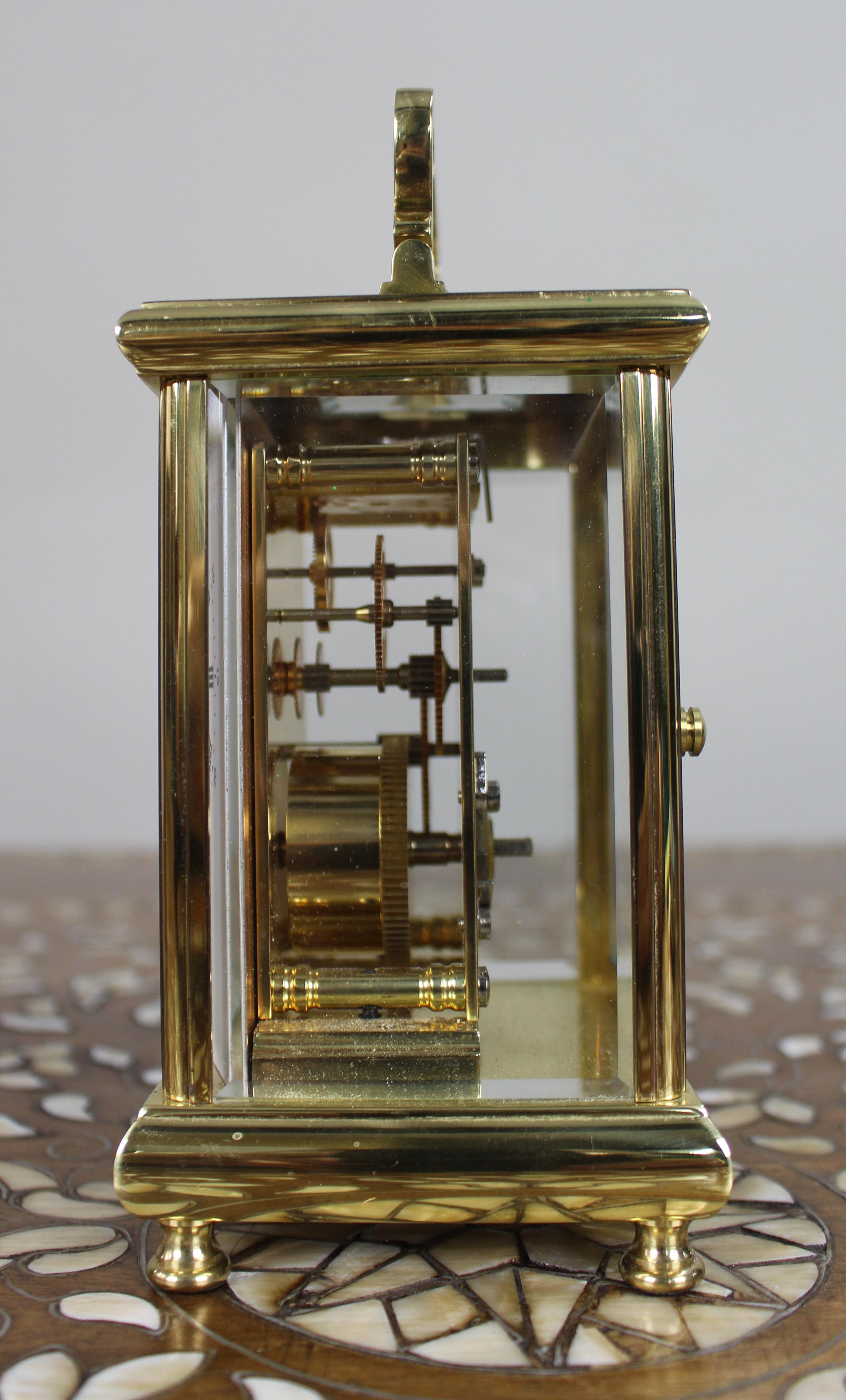 Woodford Brass Carriage Clock, Late 20th Century For Sale 5