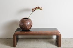 Banco de madera y laca de Robert Kuo, repulido a mano, edición limitada