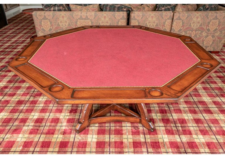 Woodland Furniture Custom Amato Octagonal Game Table at 1stDibs