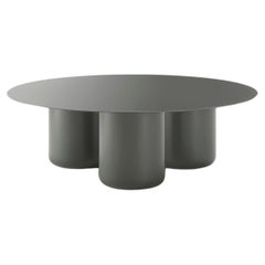 Runder Tisch aus grauem Holzholz von Coco Flip