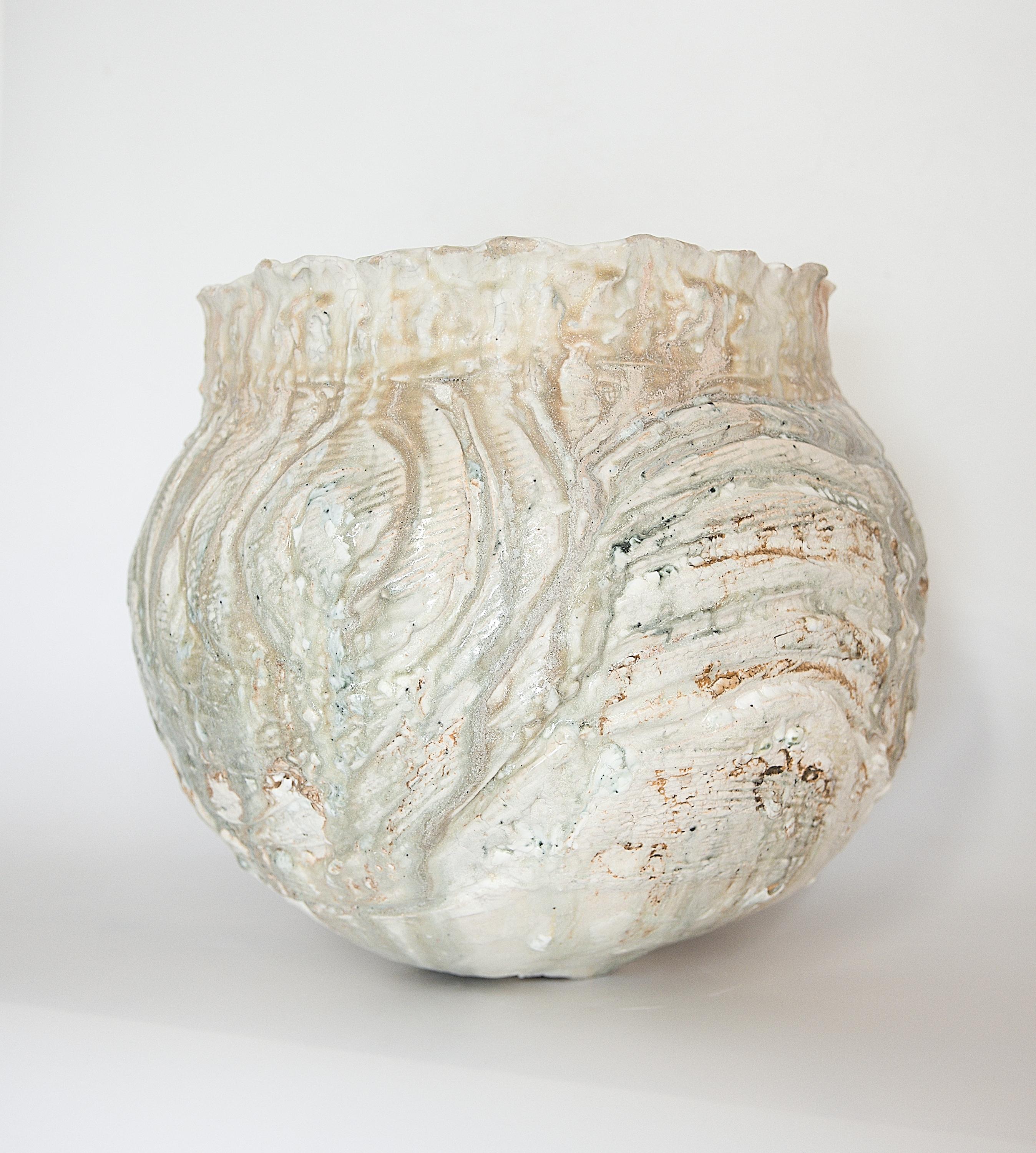Stoneware Woodland Hills Pot/ Vase For Sale